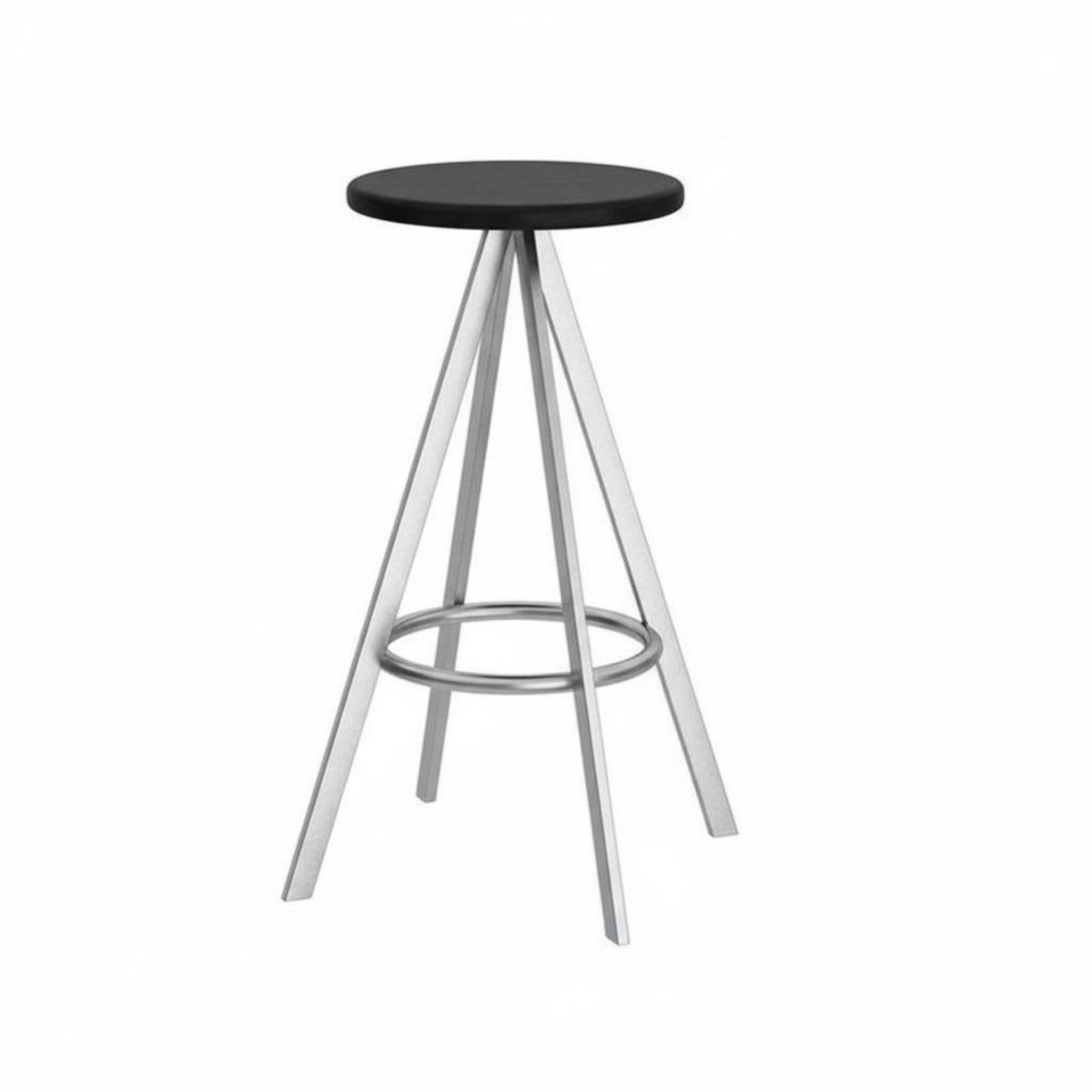 Round Seat Counter Stool Light Luxury Bar Chair Minimalist Design for Adults