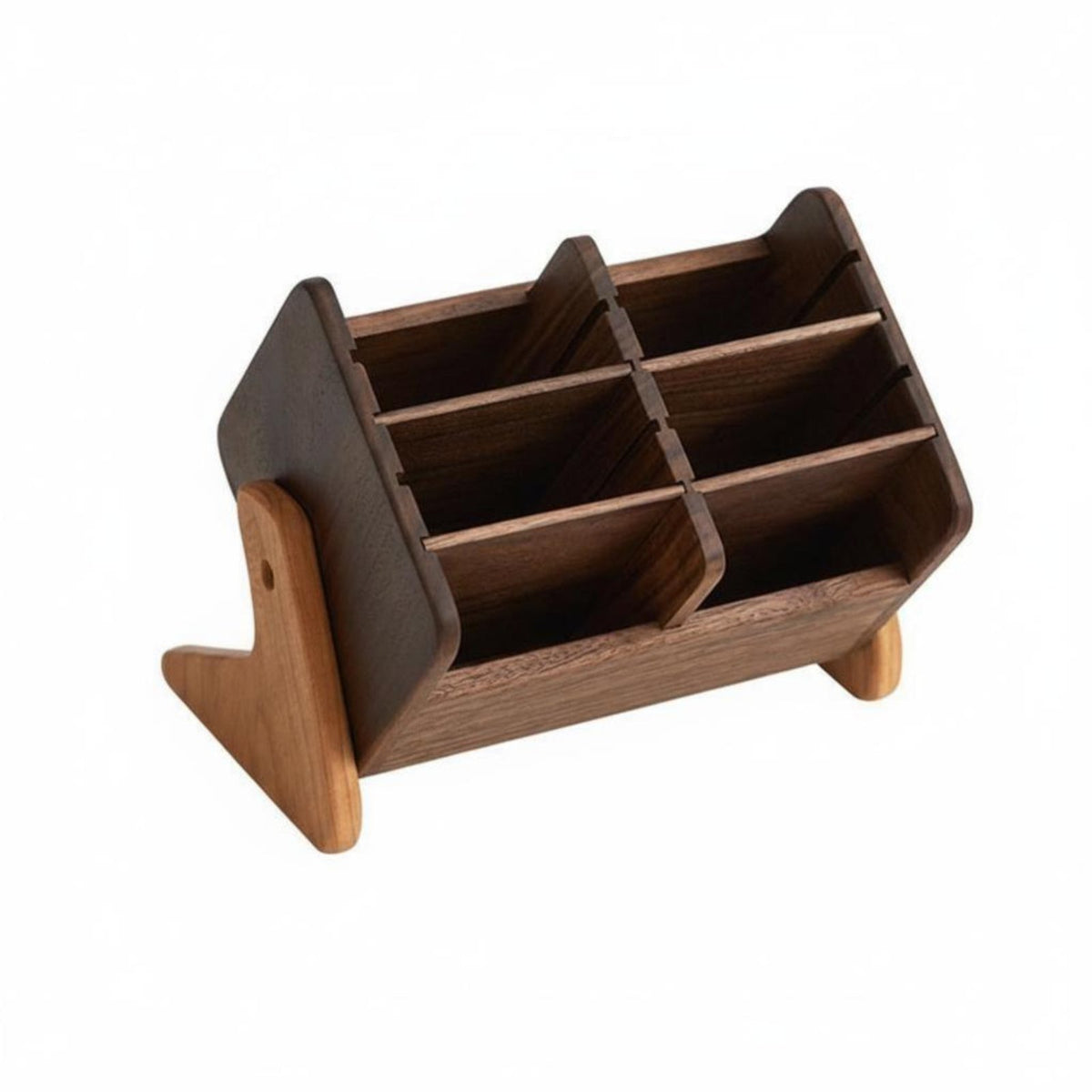 Tiered Wooden Makeup organizer Multiple Compartments Vanity Organizer Elegant Design