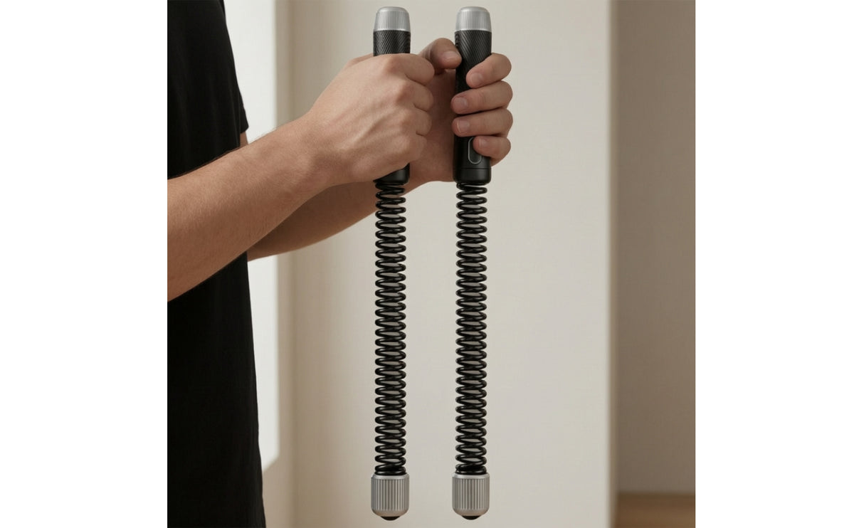 Fitness Training Ropes Exercise Ropes with Rubber Handles Non-Slip Training Cord with Rubber Handles for Home Gym