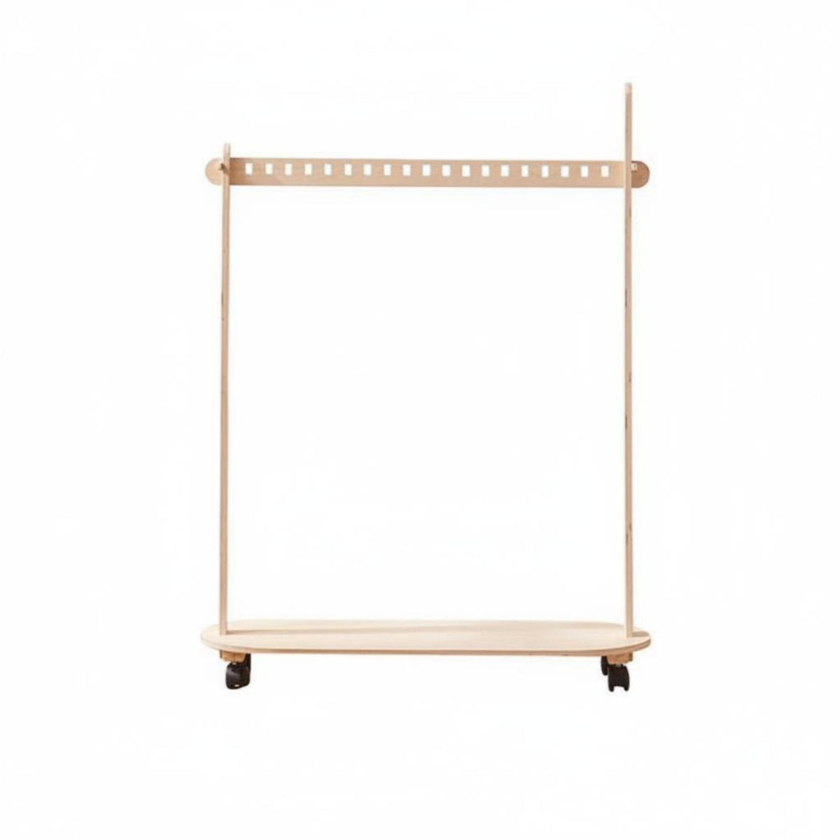 House-Shaped Clothes Rack Self-Standingstanding children's Furniture Childaccessible Height Open Closet Idea for Parents