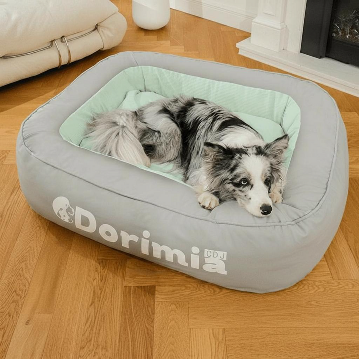 Orthopedic dog bed with removable cover