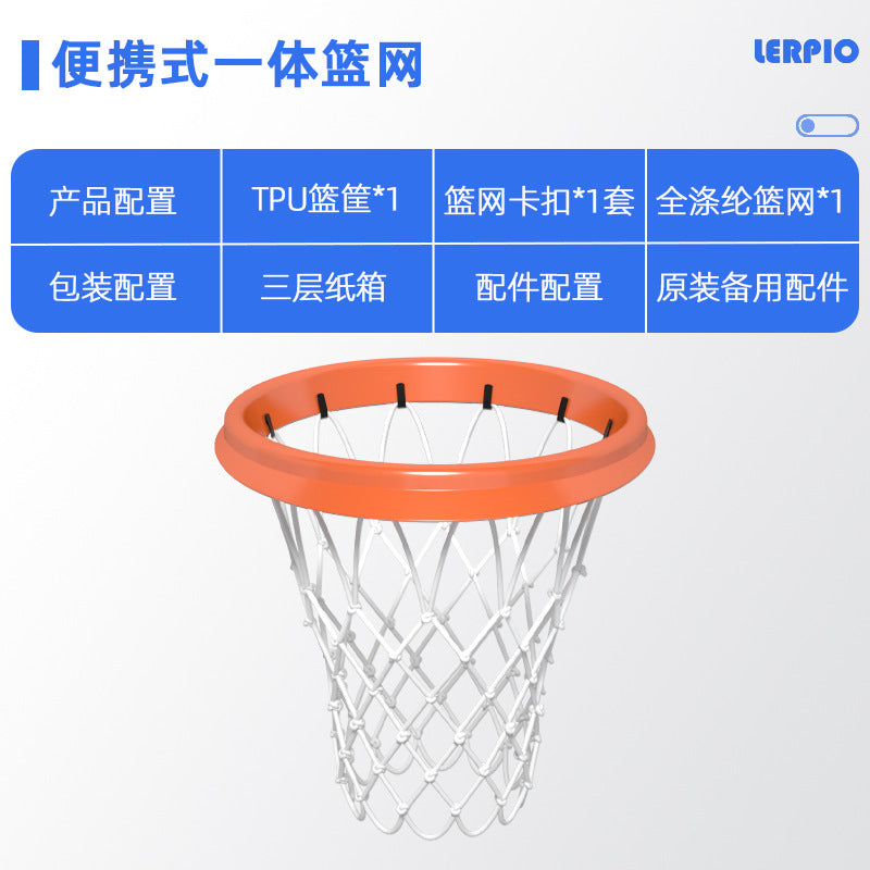 Orange / Hoop-white Net