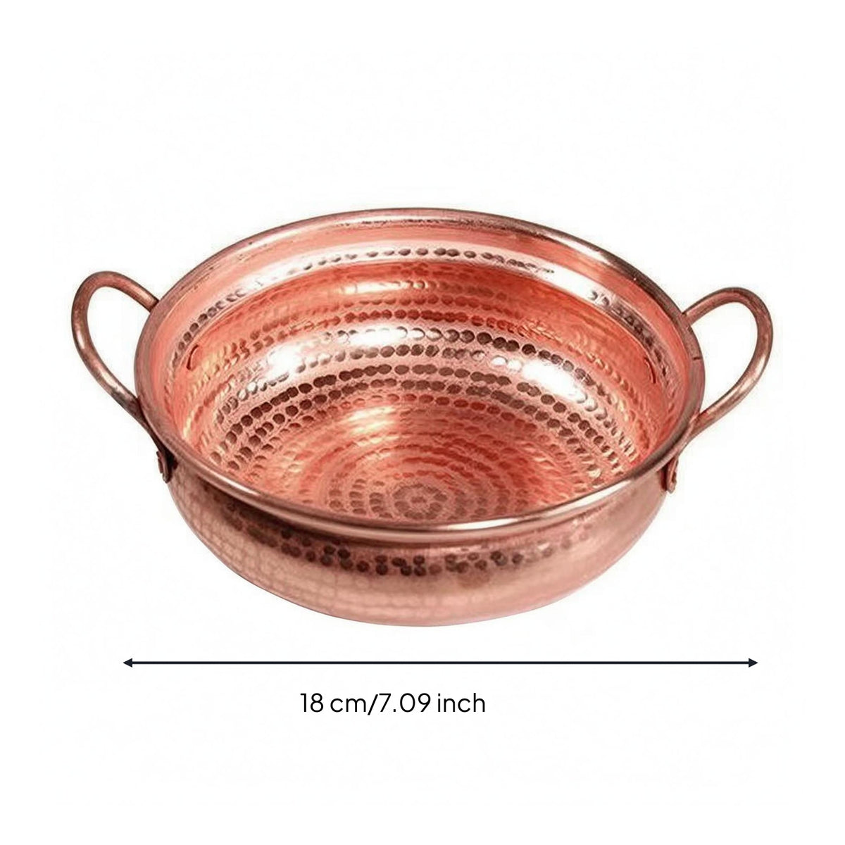Handmade Copper Pot Lidless Kitchenware Heat Distribution