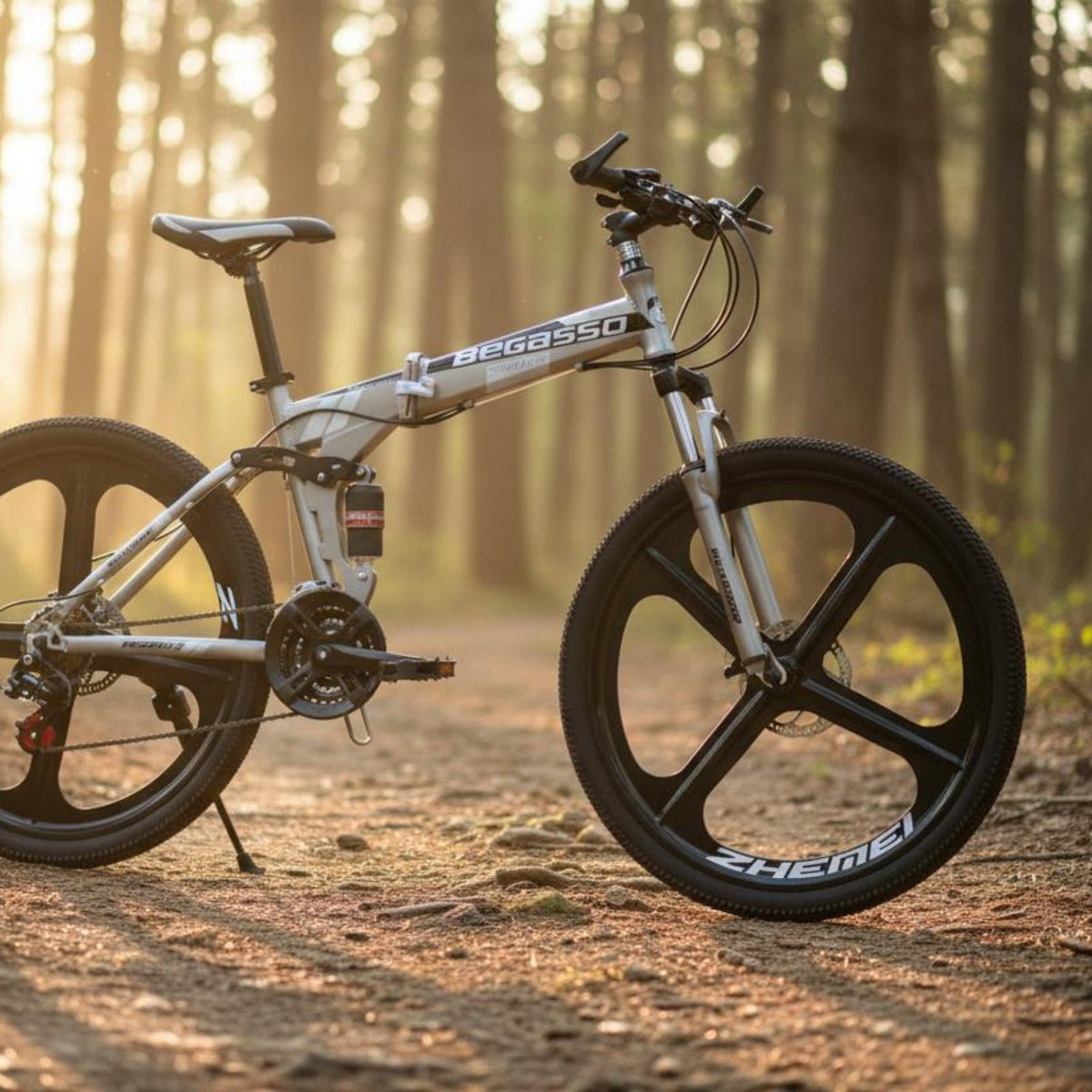Disc Brakes Full Shock Absorption System Folding Bike Multi-Speed Folding Mountain Bike Mag Wheels Outdoor Sports Gear for Students