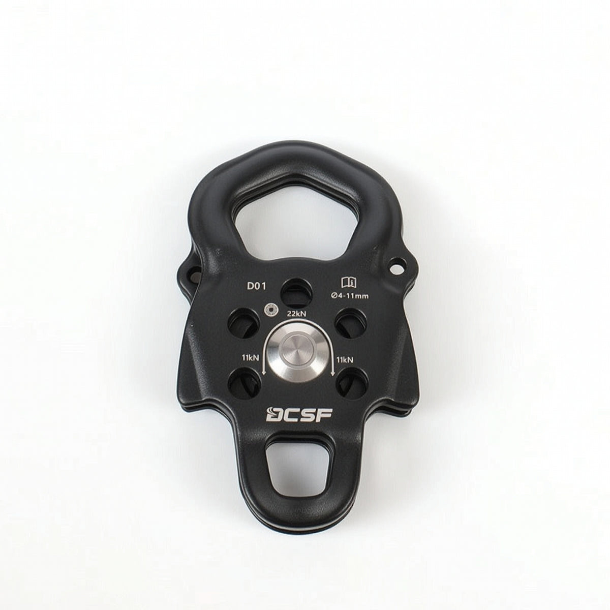 Compact Climbing Pulley Heavy-Duty Pulley with Ball-Bearing Sheave Light Hardware Easy for Rescue