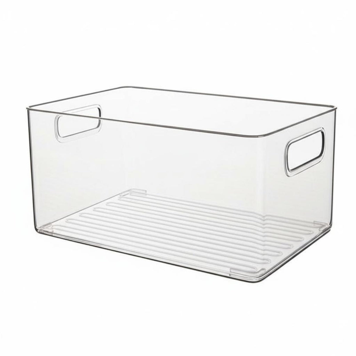 Stackable Clear Container Multi-Purpose Clear Plastic Tote Transparent View