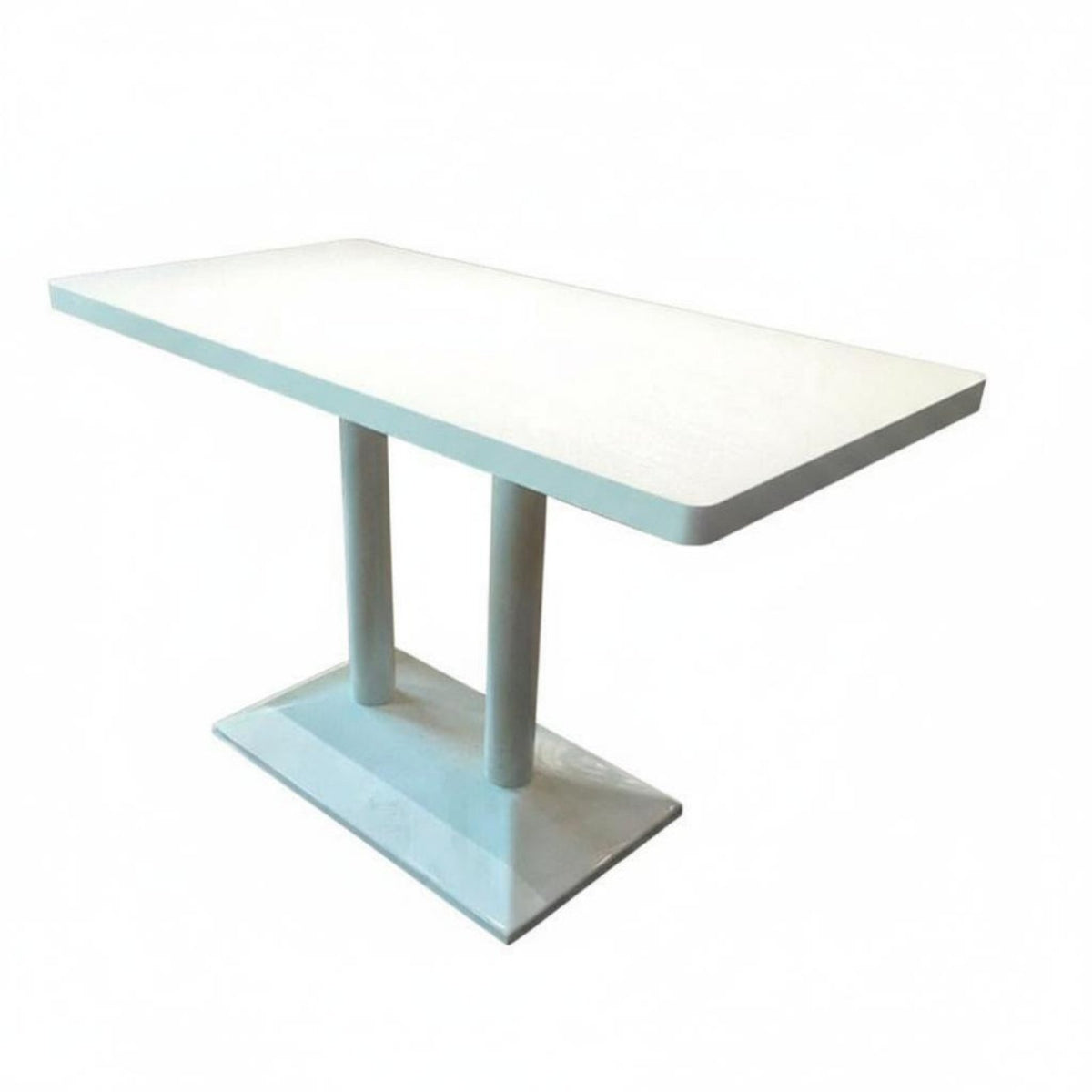 Industrial Design Metal Table and Chair Set High Weight Capacity Square Pedestal Table with Green Armchairs Nordic Aesthetic Commercial Furnishing Shield Floor Glides for Cafe Owners, Bar Proprietors, Homeowners, Coffee Shop, Lounge Area, Balcony, Kitchen