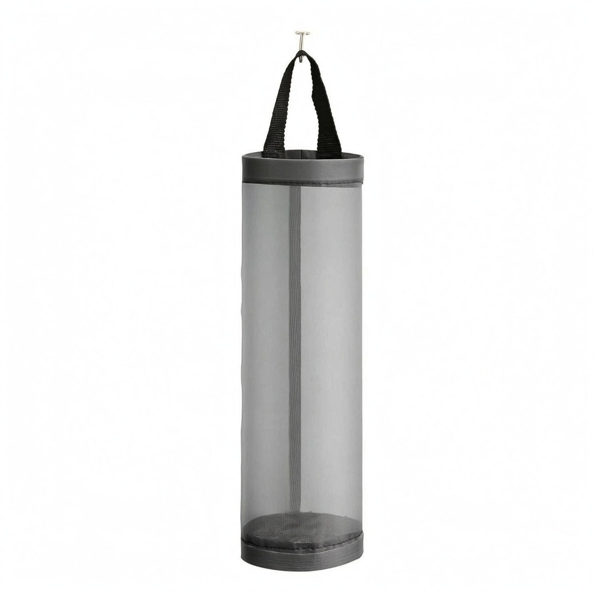 Mesh Hanging Storage Bag Uncovered Top Wall Hanging Storage Bag Black Handles