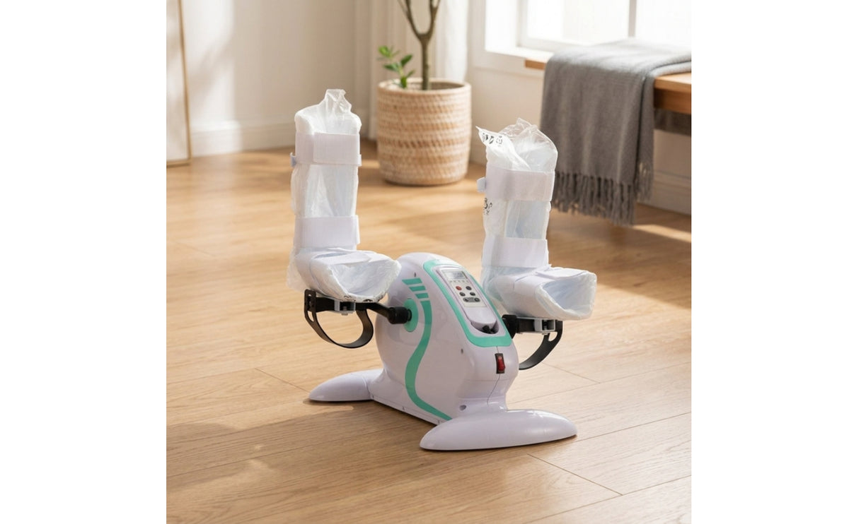 Motorized Electric Pedal Exerciser Low-Impact Rehabilitation Pedal Exerciser Compact Mini Exercise Bike Portable for Seniors, Stroke Patients