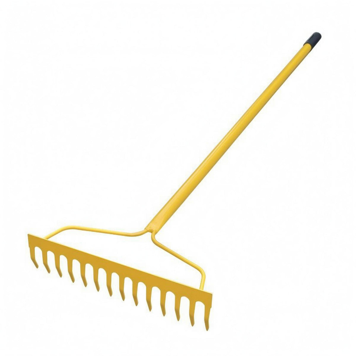 Steel Garden Rake Rectangular Head Outdoor Tool Heavy Duty