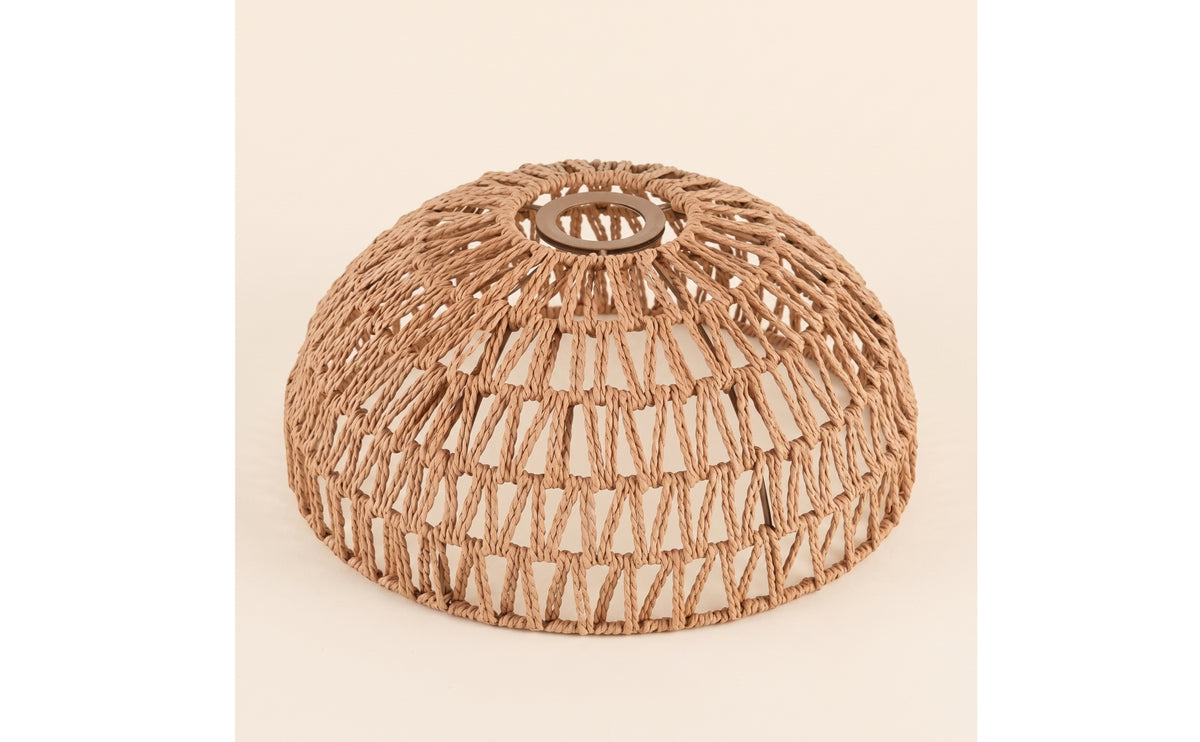 Handwoven Handmade Woven Lampshade Open Weave Woven Lampshade Natural Pendant Shade Boho for DIYers, Bedroom, Entryway, Cafe