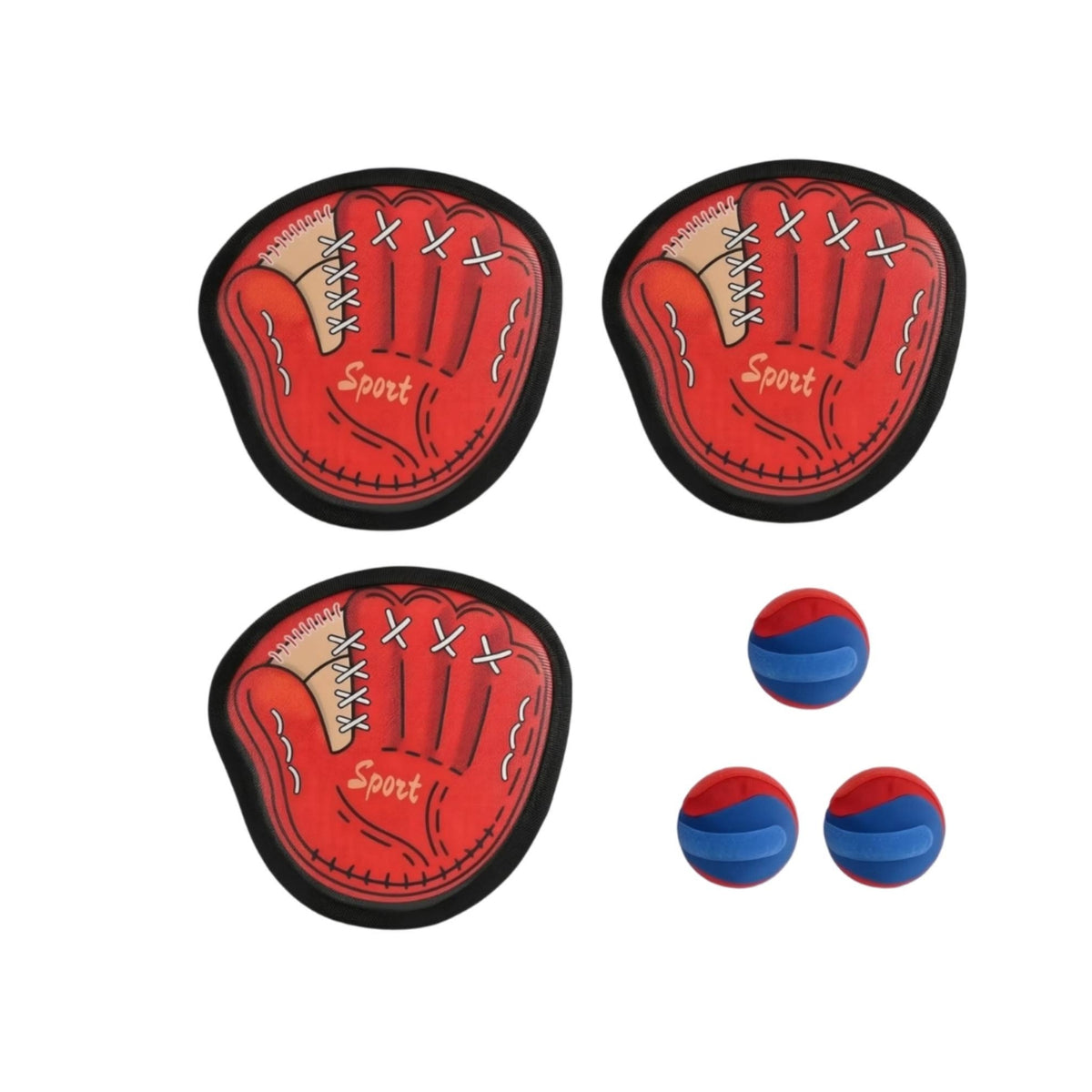 6 Pieces Catch and Toss Game Handheld Sticky Ball Set Soft for Beach, Pool, Kids