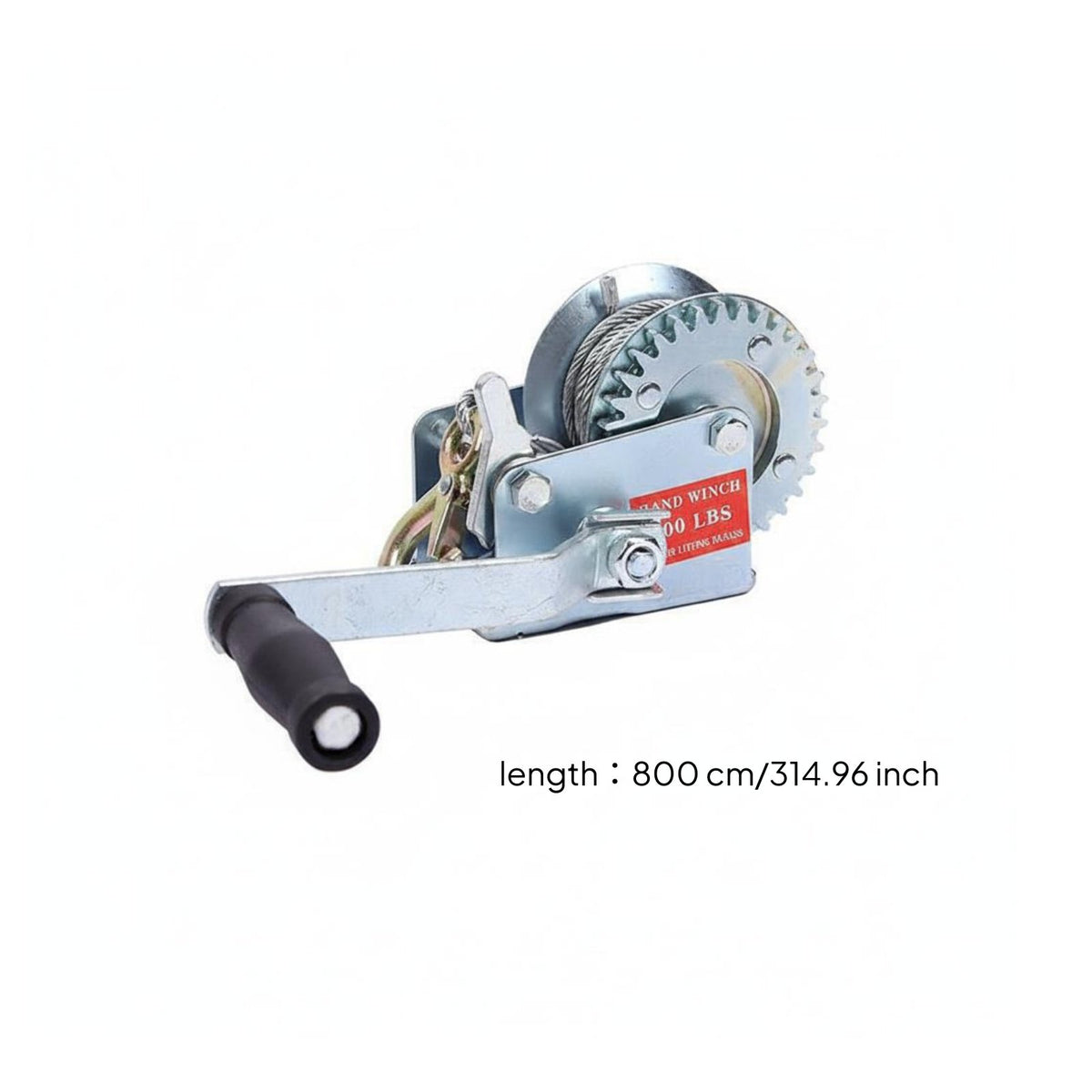 Hand Crank Winch Easy Install Wire Rope Winch for Garage