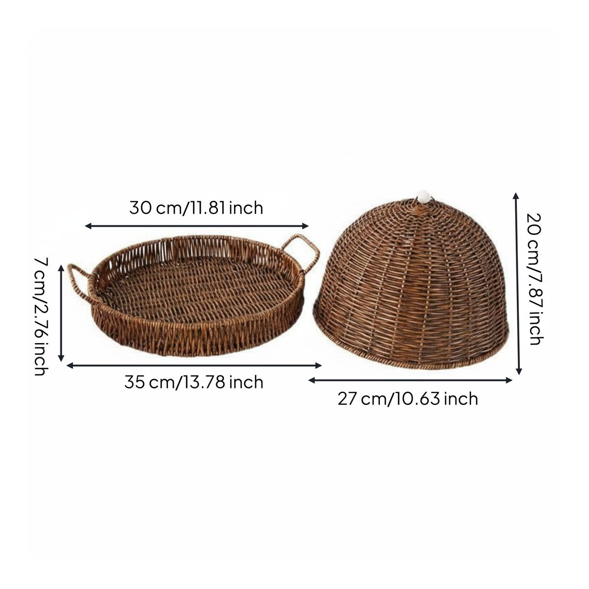 Bread Basket with Lid Dust Resistant Covered Snack Basket Household Storage for Party