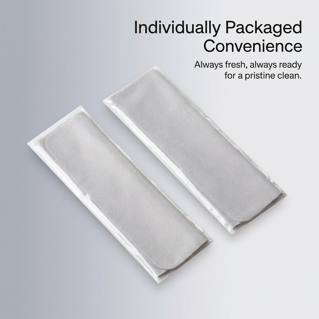 Suede Cleaning Cloths, Individually Packaged Polishing, Optical Cleaning Cloths for Eyeglass, Microfiber Cleaning Cloths for Screens