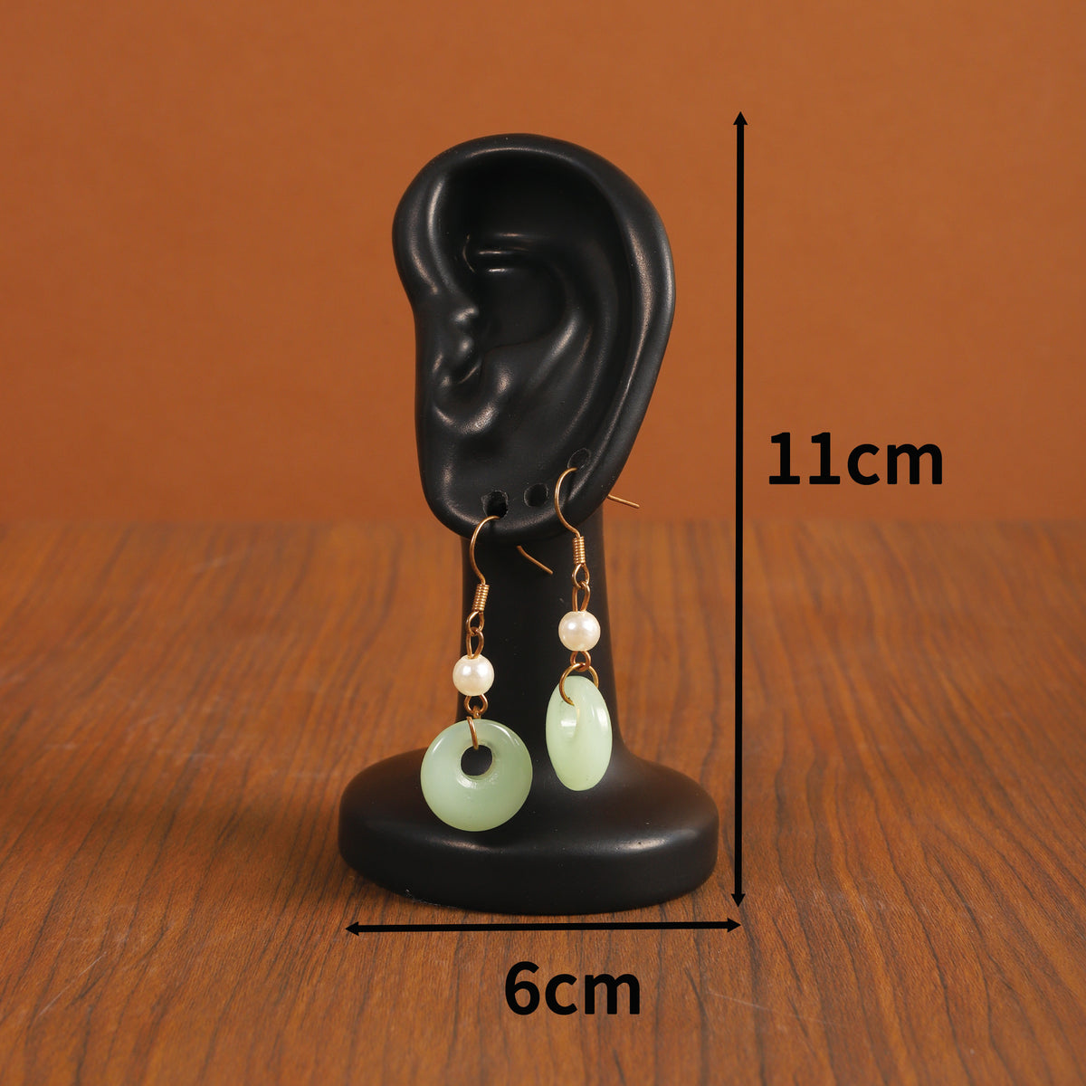 Black / Pvc Ear Holder
