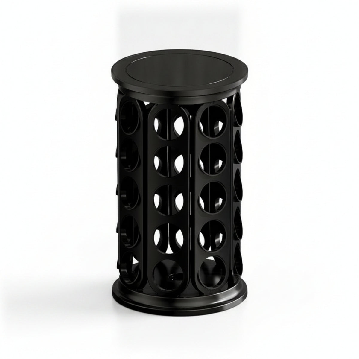 Compact Size Pod Carousel Stand Coffee Capsule Storage Rack Open Slots