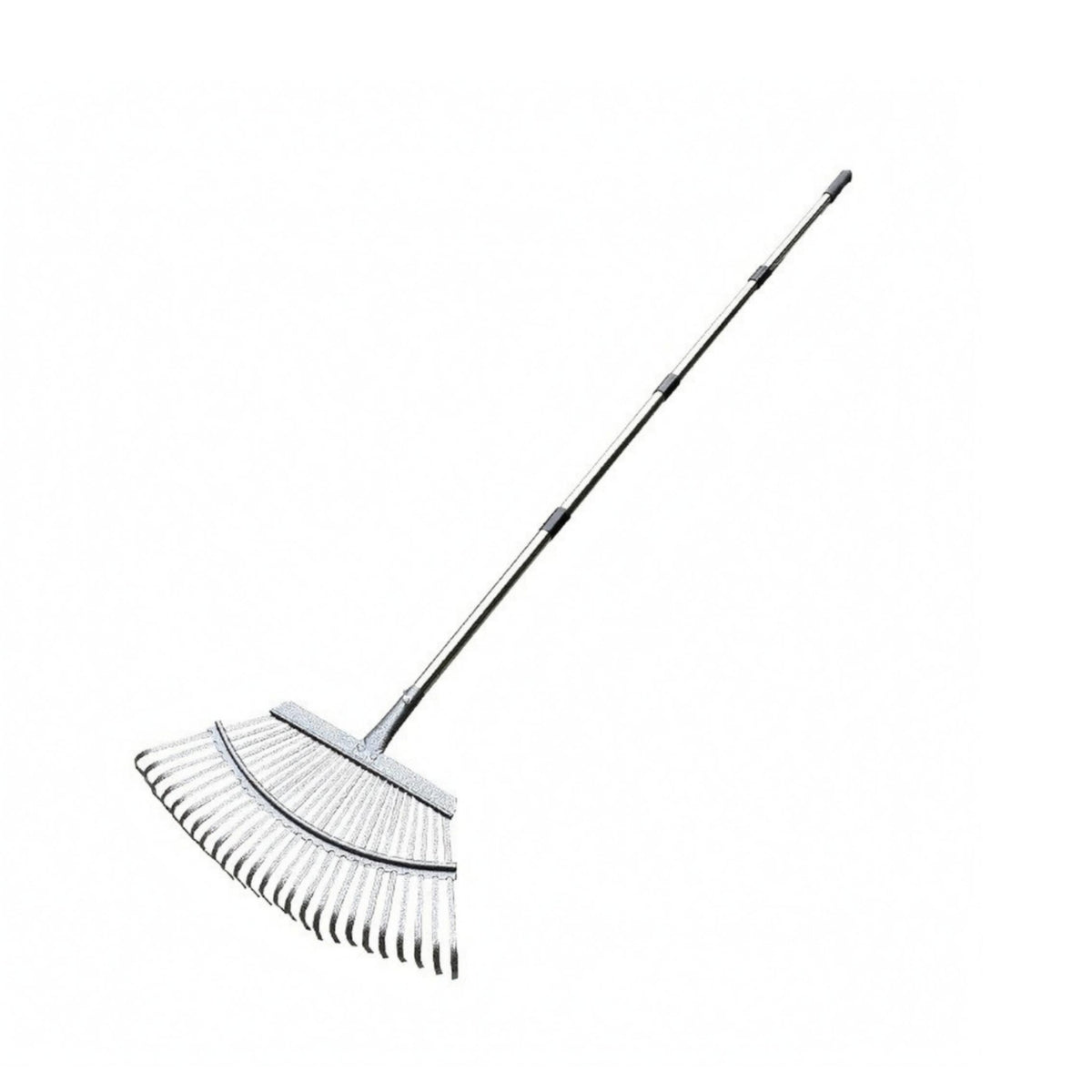 Stainless Steel Foliage Rake Sturdy Detachable Foliage Rake Multi-Purpose