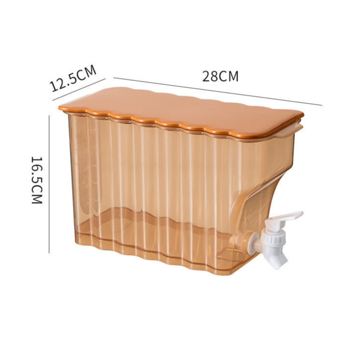 Large Capacity Refrigerator Drink Dispenser Food Grade Material Plastic Water Pitcher with Tap Leak-Proof Fruit Infused Water Container Easy to Clean for Parties, Office