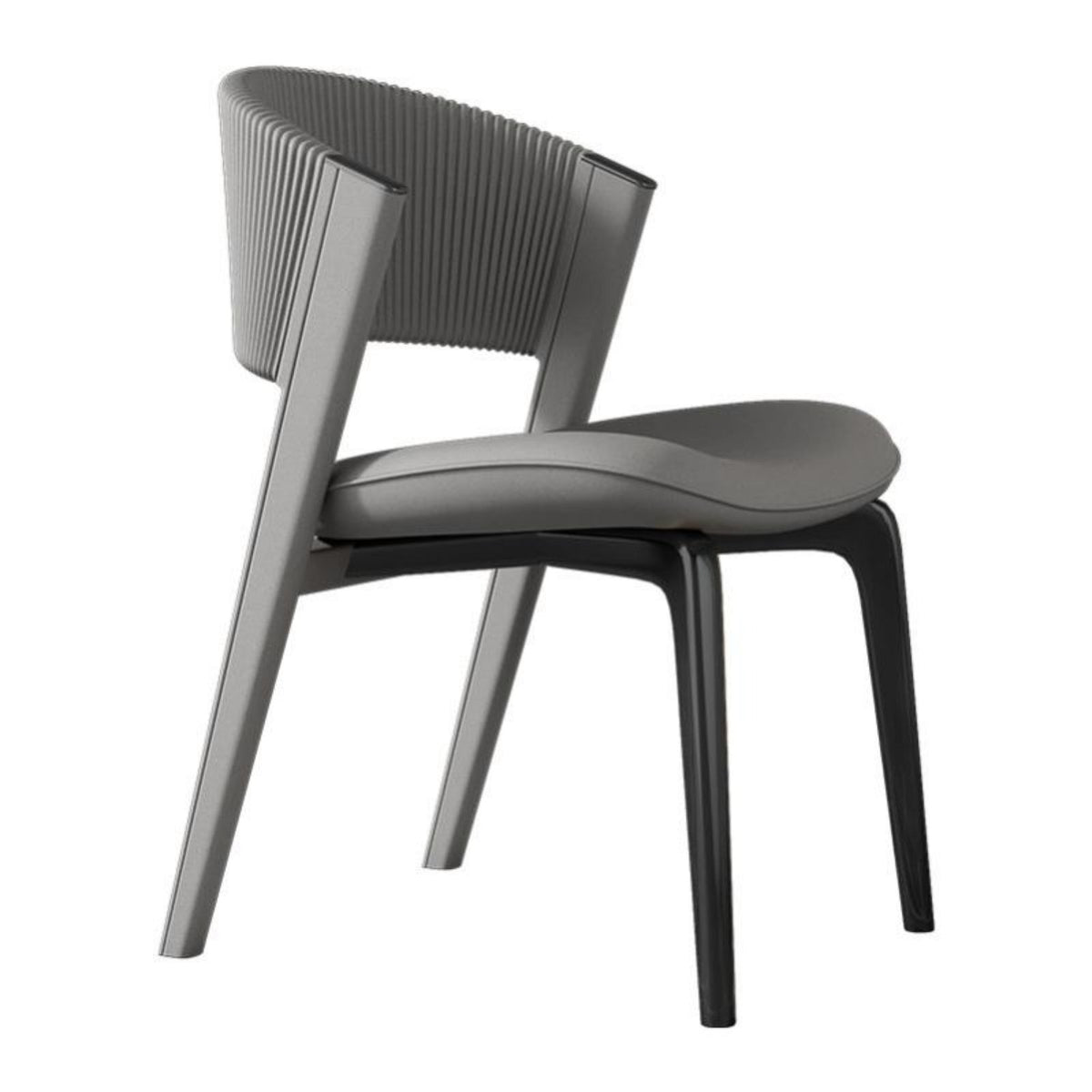 Italian Inspired Design Upholstered High-Back Dining Chair Sturdy Construction Pleated Back Chair Easy to Clean Household Furniture Ergonomic Support for Restaurant Owners, Interior Designers, Hotel Lobby, Reception Area, Kitchen, Living Room
