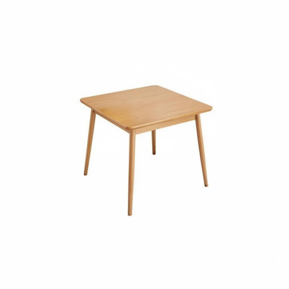 Square Dining Table with 4 Chairs Space-Saving Kitchen Furniture Minimalist Design Nordic Look and Feel for Apartment Dwellers