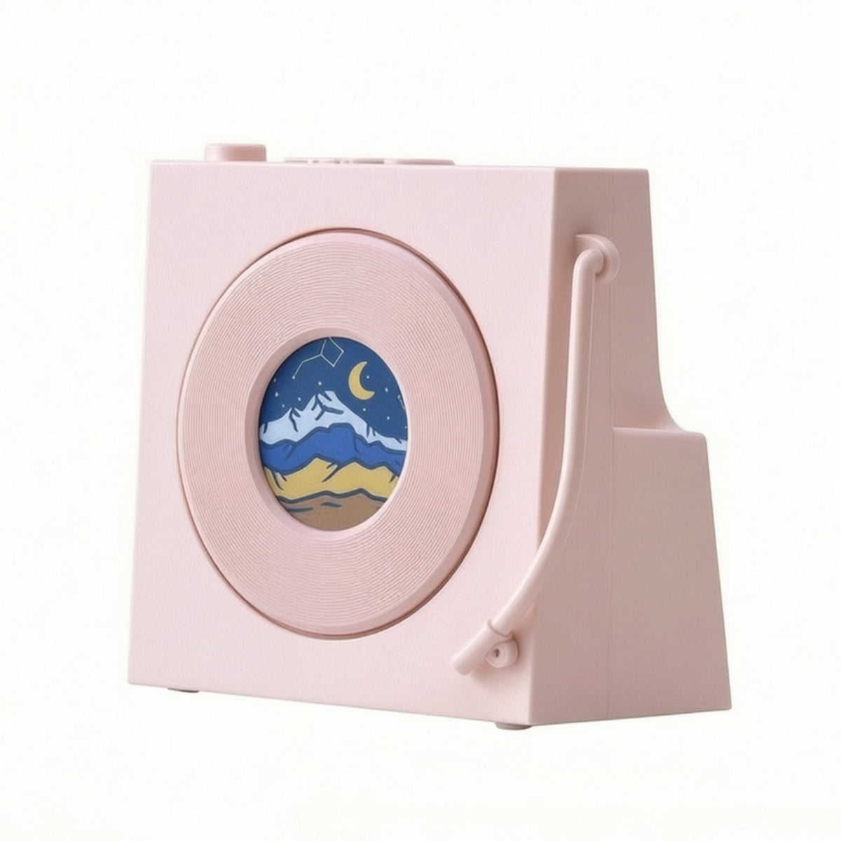 Mini Speaker with Screen Wireless Speaker with Clock Compact Device Portable for Students, Nightstand