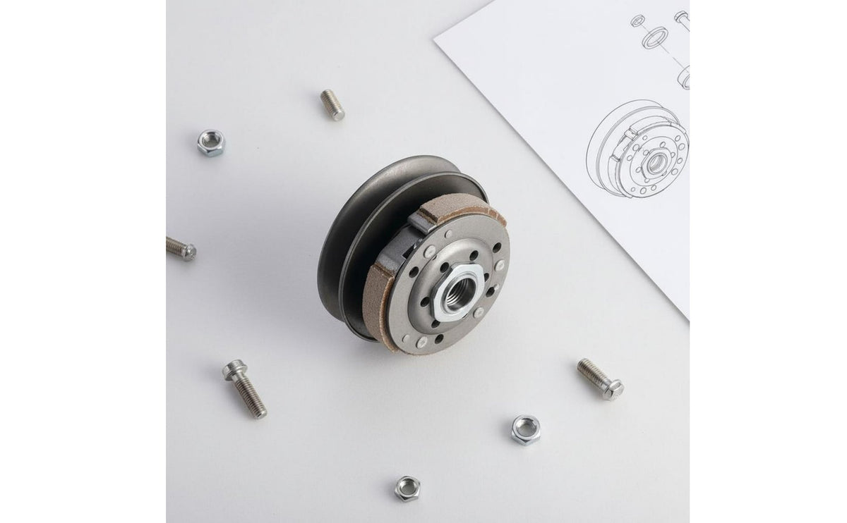GY6 Driven Pulley Assembly Stable Performance Scooter Driven Wheel Assembly Drive System Part Long-Lasting Engine Component