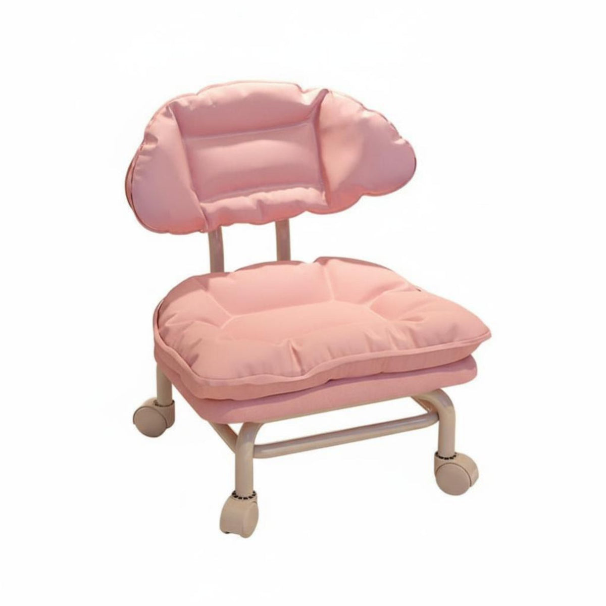 CumulusShaped Caster Stool sturdyDuty Padded caster Seat Locking Casters for Home