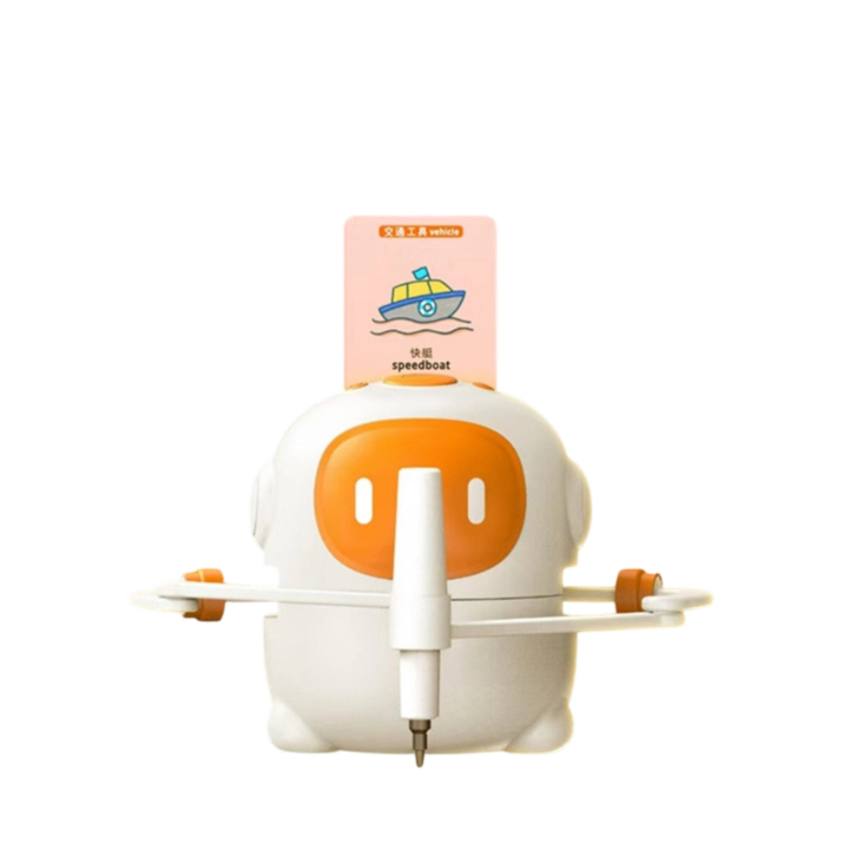 Educational Drawing Robot with Cards Screennon-Screen Drawing Robot with Pens Compact Drawing Device Cute for Toddlers