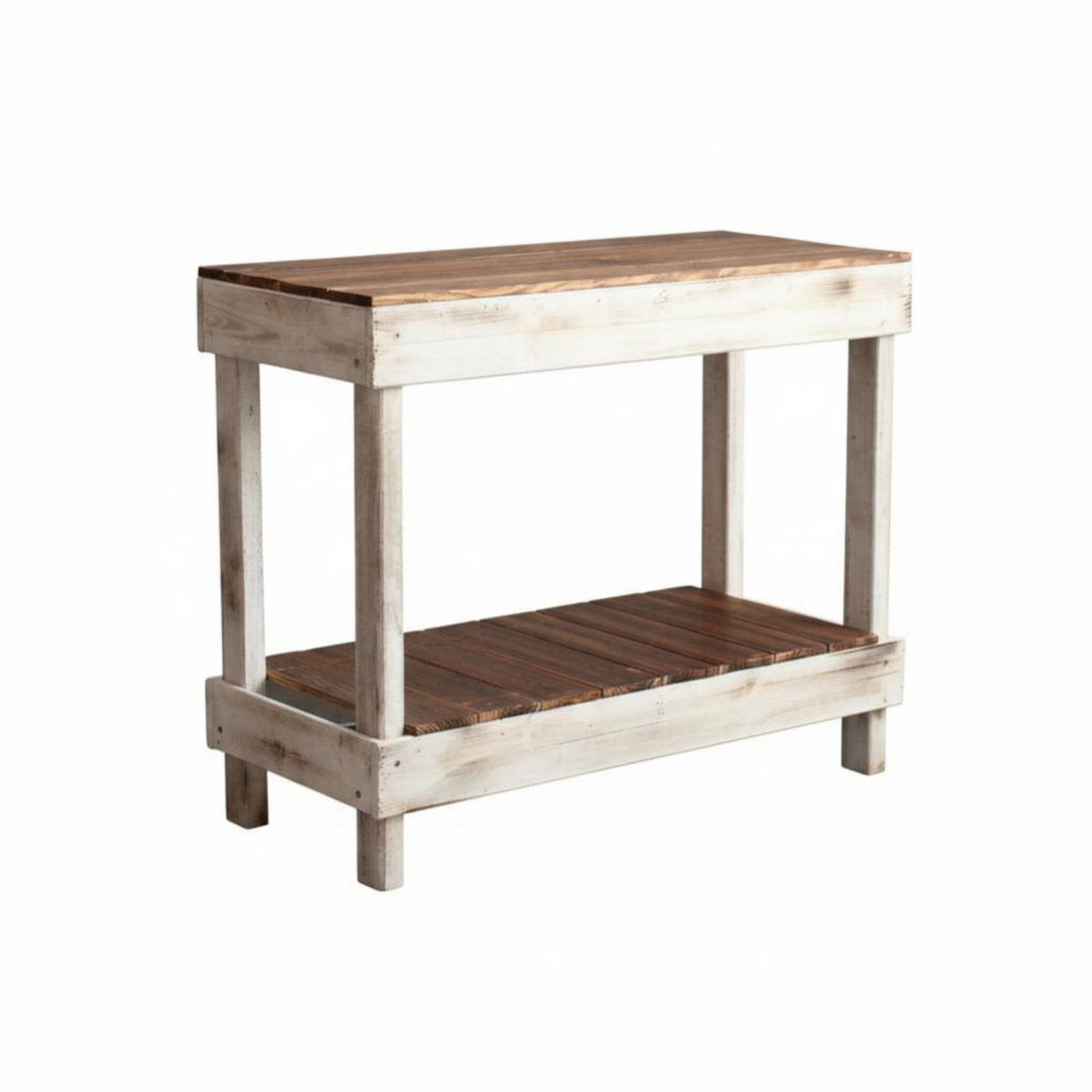 2-Tier Plant Stand Multi-Functional Two-Tier Console Table Sturdy Construction