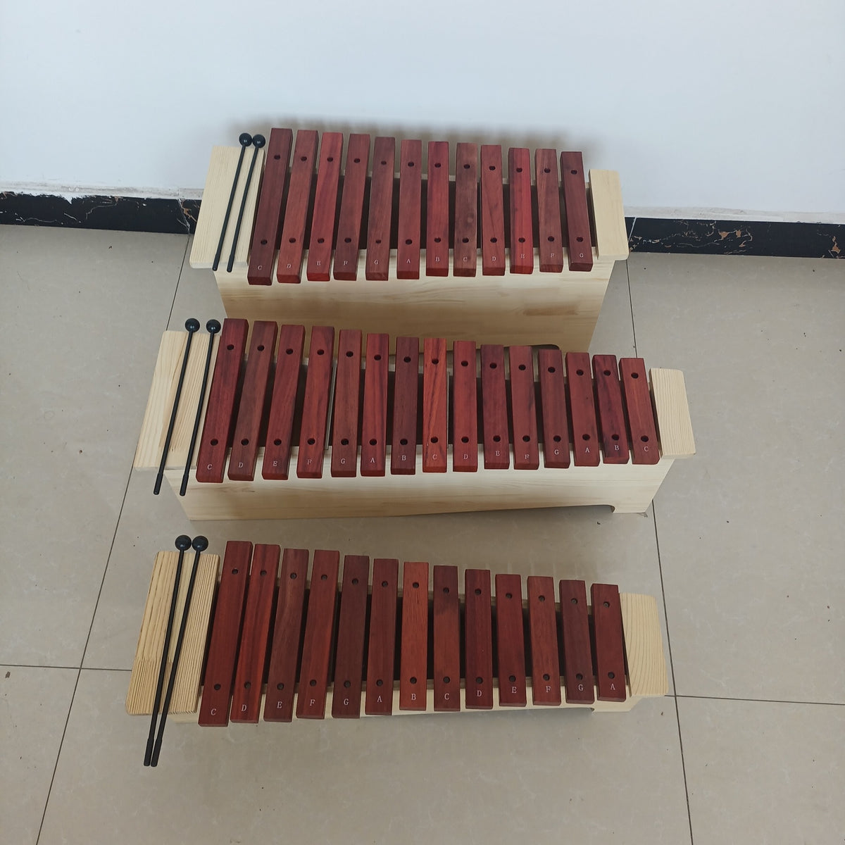 Orff Wooden Xylophone 12/13/15 Tone