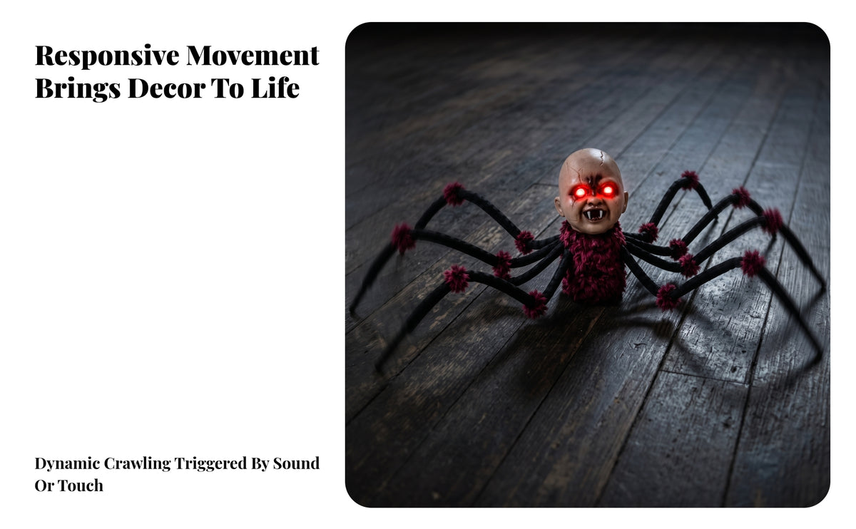 Spooky Arachnid with Glowing Eyes