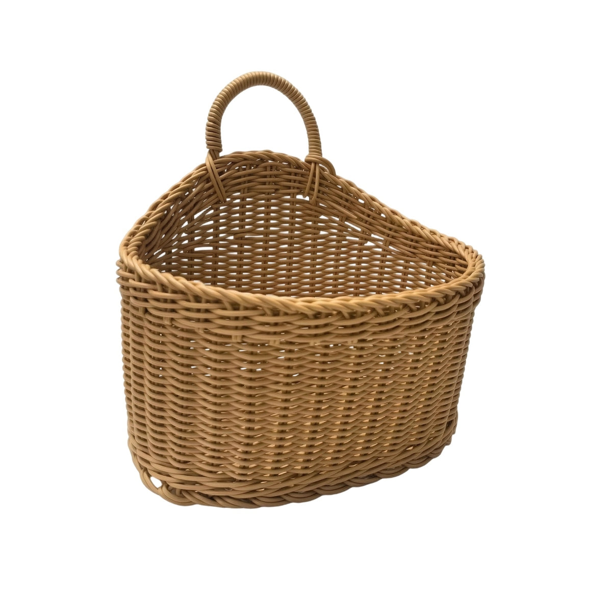 Wall Basket with Handle Handwoven Hanging Storage Basket Decorative for Entryway