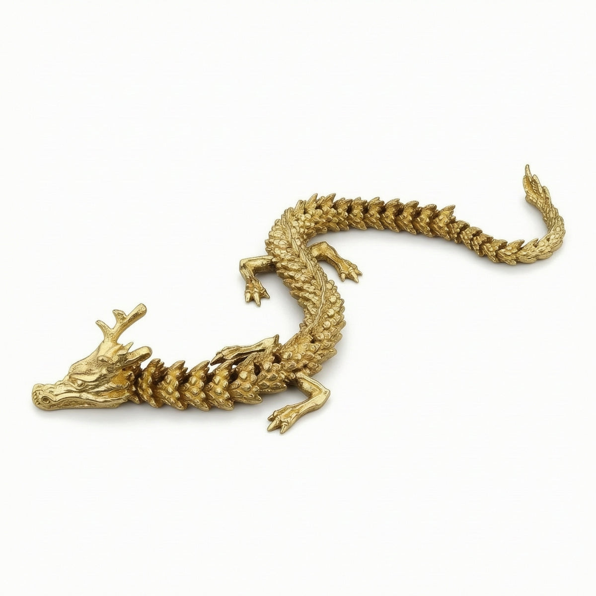 Dragon Figurine Antique-Style Sinuous Dragon Figure High Quality for Tabletop