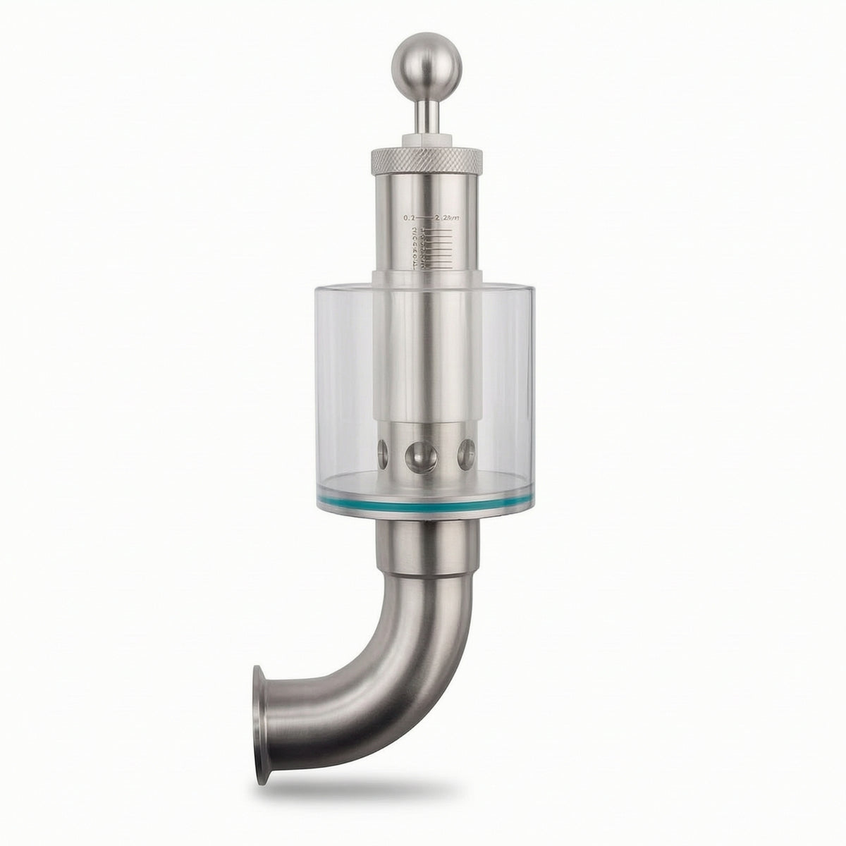 Stainless Steel Spunding Valve Corrosion-Resistant Fermenter Valve with Tri-Clamp for Homebrewers, Pressure Fermentation