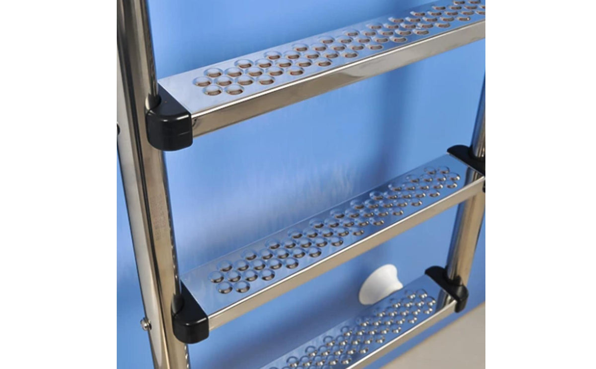 5-Step Pool Ladder Stainless Steel Pool Ladder with Non-Slip Steps No-Tool