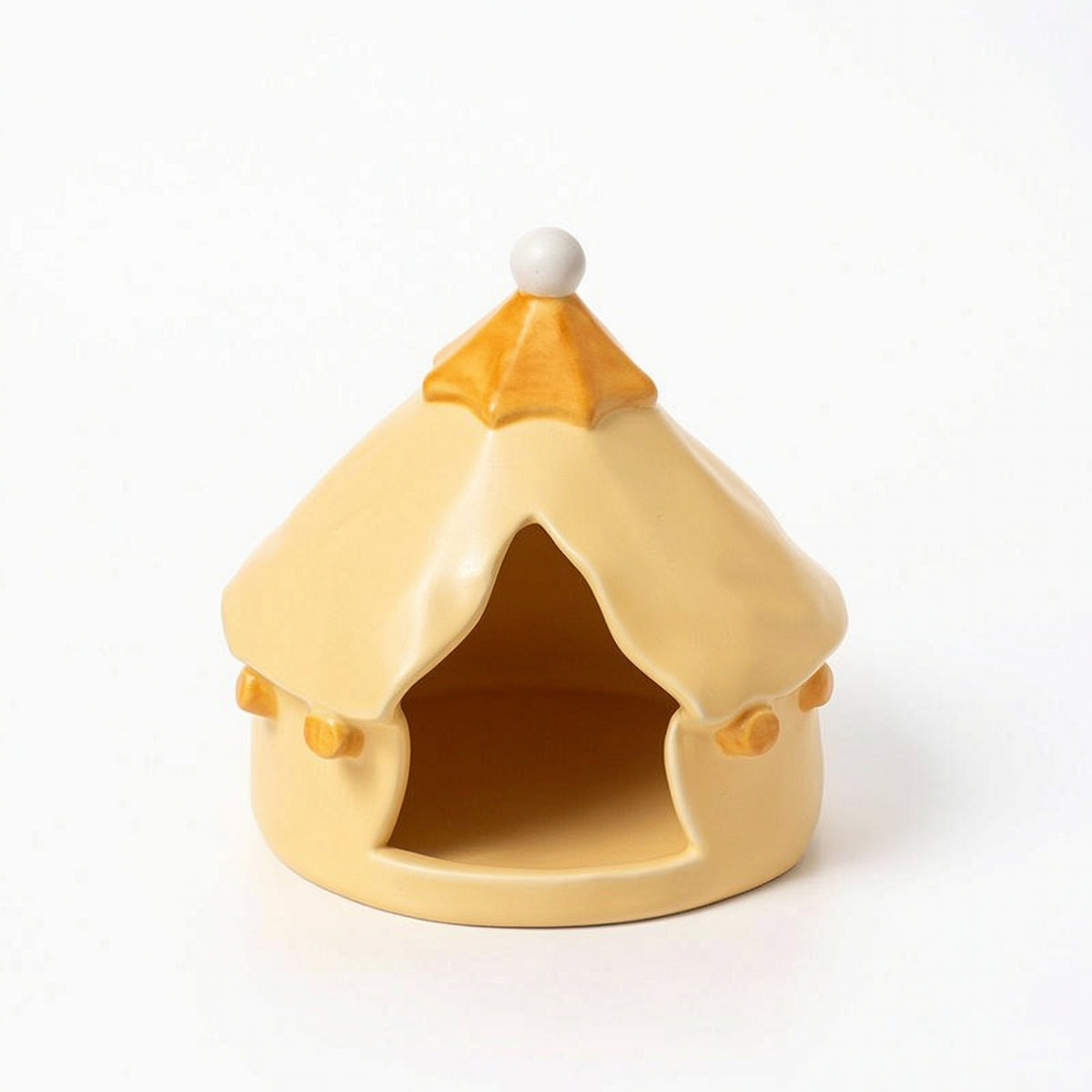 Ceramic Hamster Easy to Clean Small Animal Hideaway Cool Hideaway for Cages, Tabletops