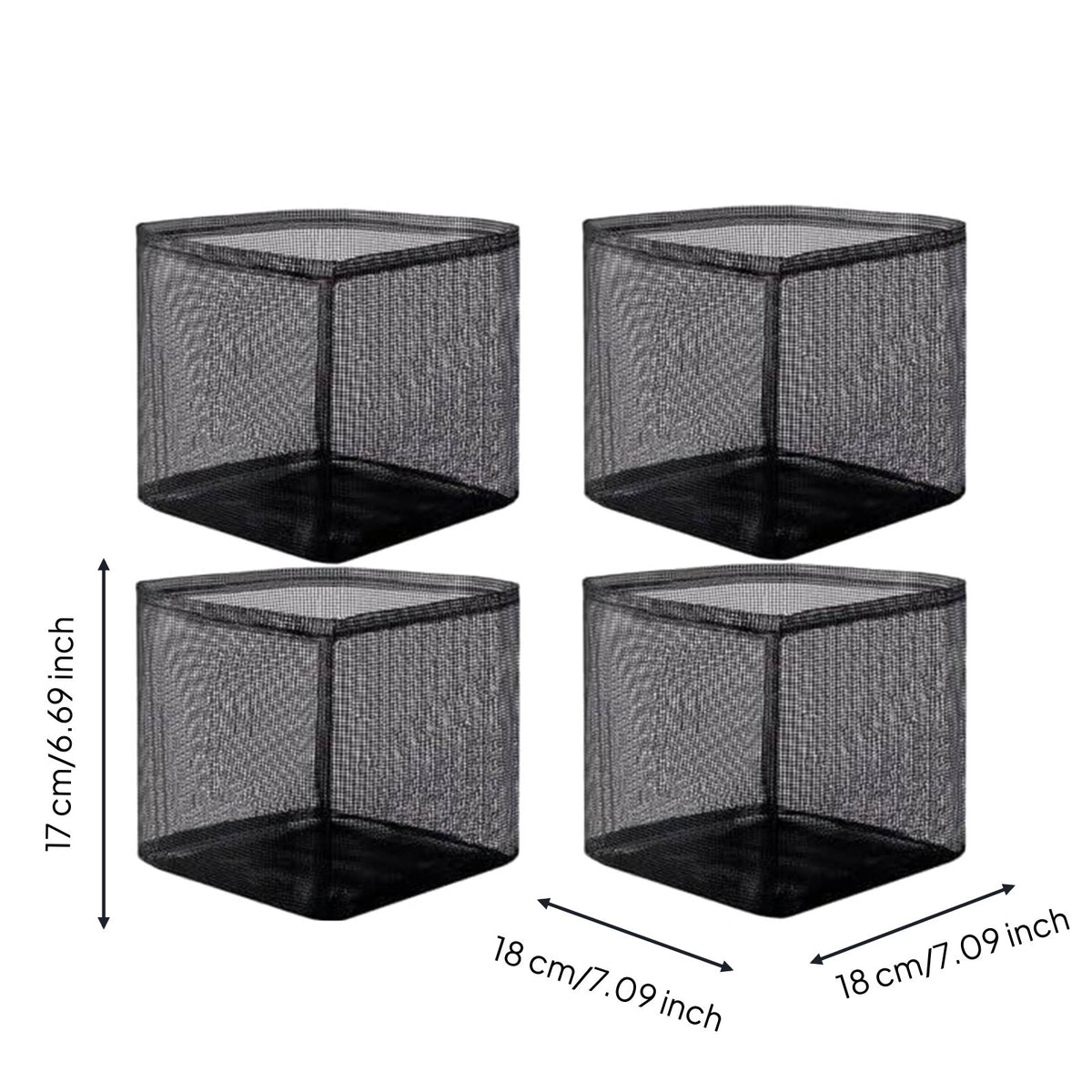 4 Pieces Mesh Pond Plant Basket Lightweight Water Lily Growing Container
