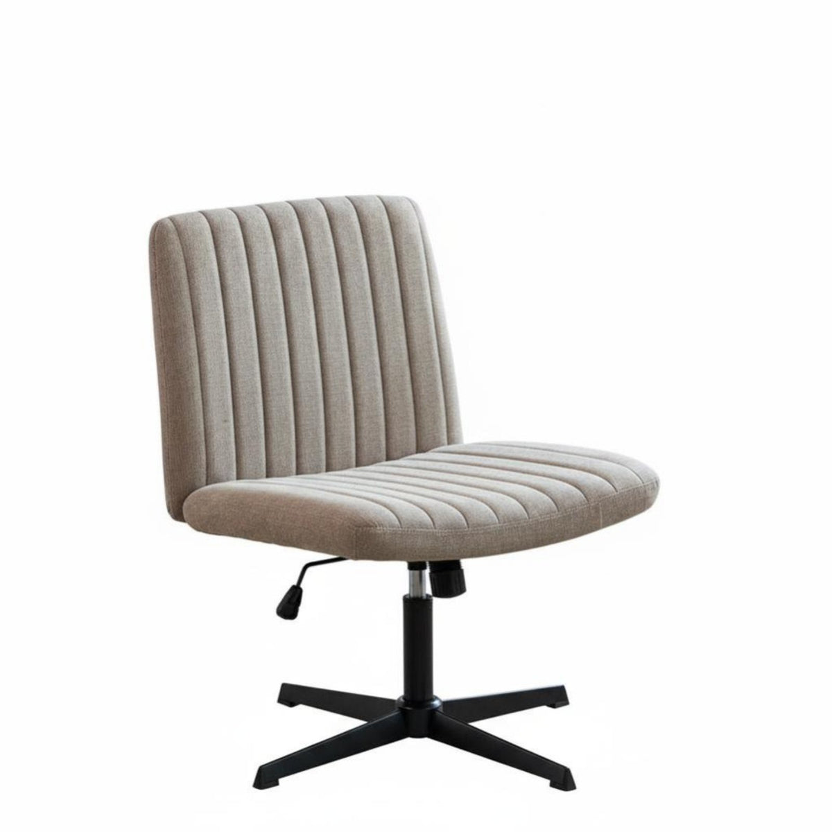 Armless Cross-Legged Chair Height Adjustable Office Furniture 360° rotate Rolling Casters for Students, Remote Workers