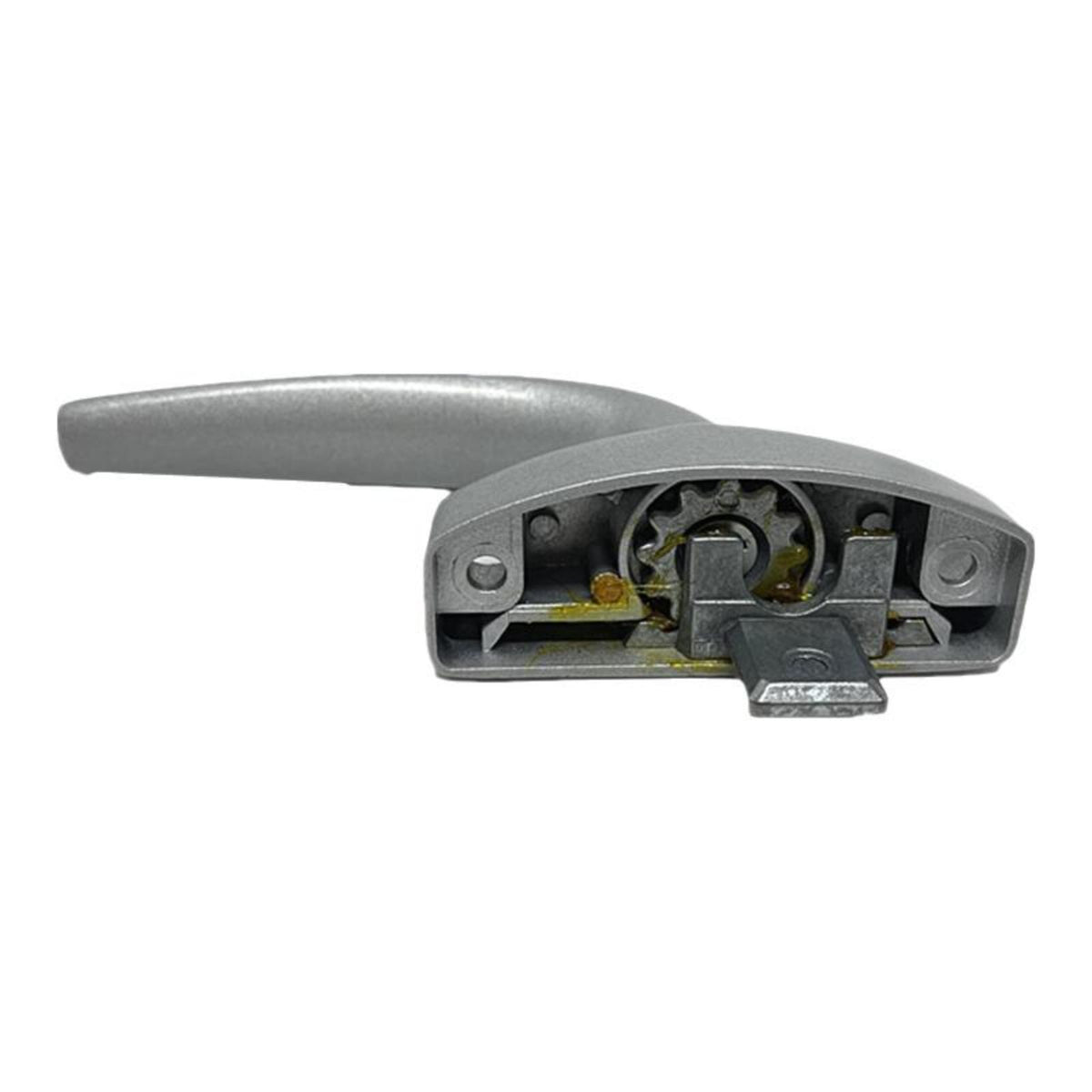 Universal Aluminum Alloy Fenestration Handle, Replacement Casement Lock, Sturdy Pull Handle for Outward Opening panes, Security, Alabaster