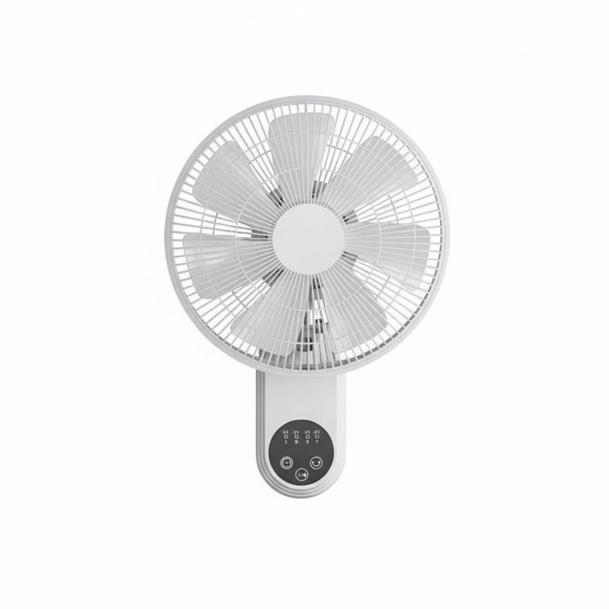 Wireless Control Wall Fan Quiet Performance Wall-Mounted Fan Air Circulator Space Saving Home Appliance Multi-Speed Settings
