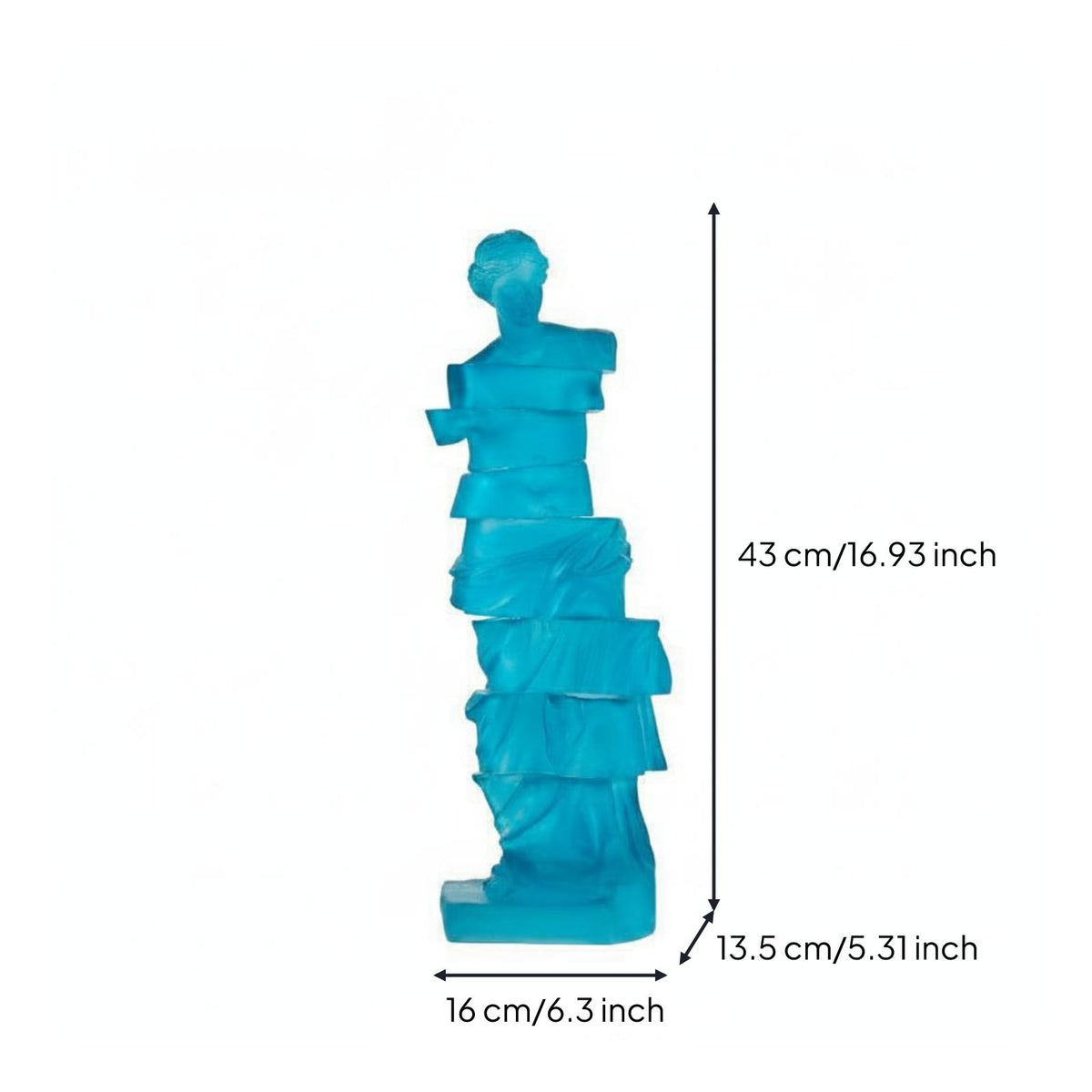 Modern Abstract Sculpture Artistic Design Resin Figure Decor for Office Desk