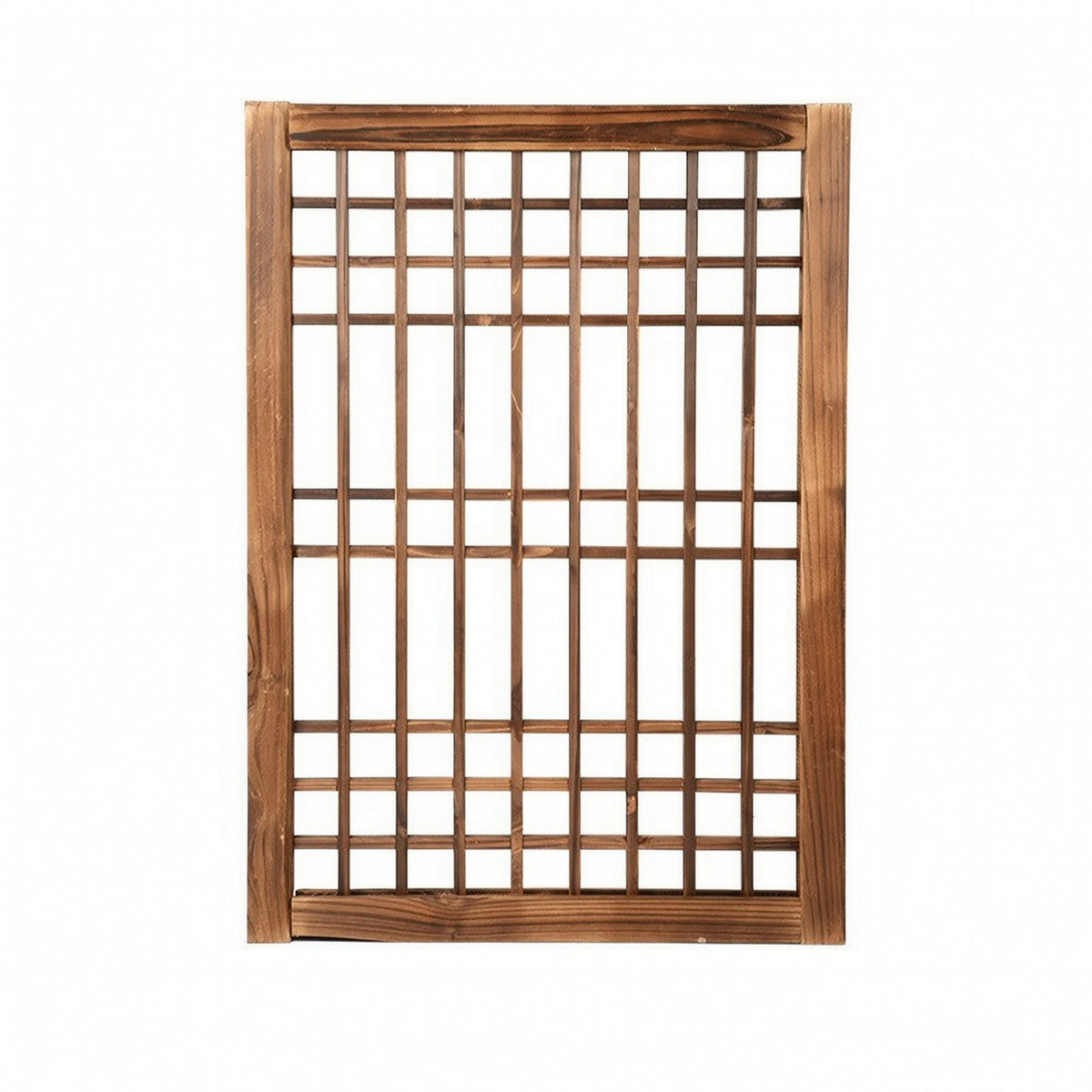 Wood Window Pane Rustic Lattice Wood Panel Decorative Decor for Living Room