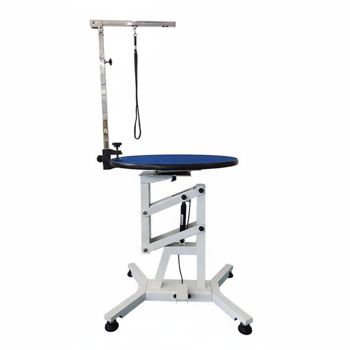 Adjustable Height Dog Table Hydraulic Lift Pet Table Grooming Station Grooming Table with Arm Heavy-duty Construction Non-slip Surface Suitable for Professional Groomers Pet Hospitals Home Pet Owners