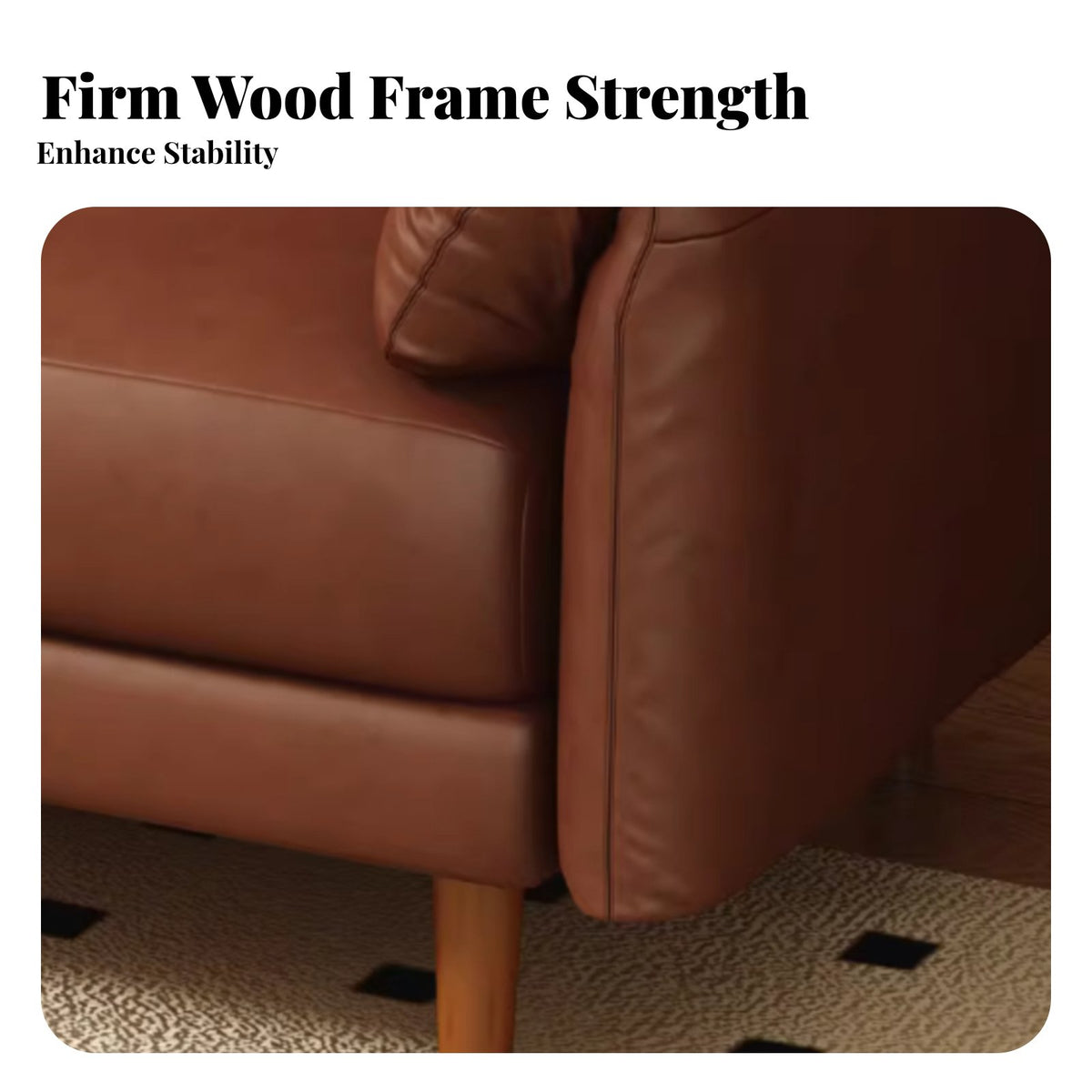 3-Person Straight Settee Modern Minimalist Design 3-Seater Settee Vintage aesthetic Sofa for Apartment Dwellers, Homeowners, Studio, Lounge Area, Bedroom