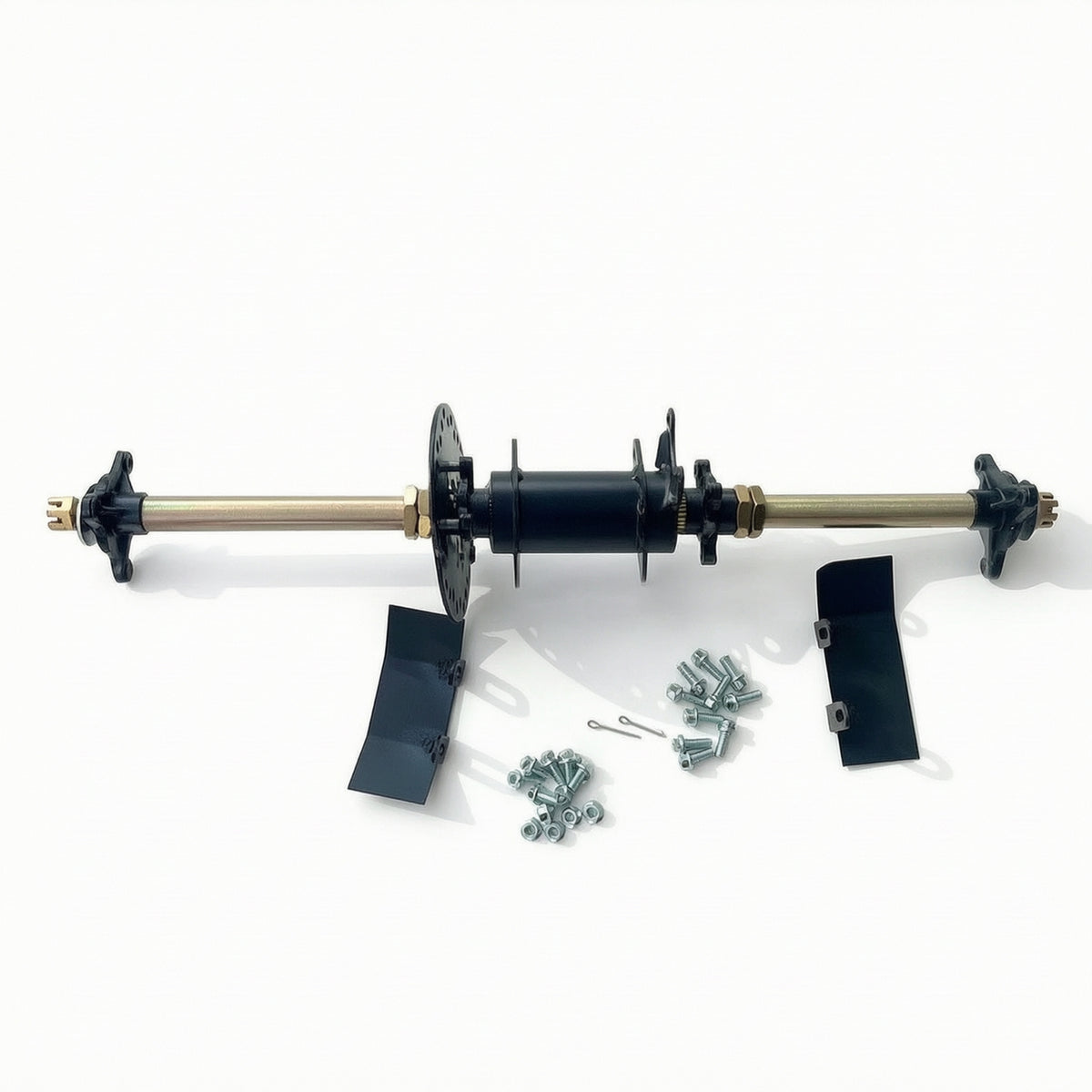 Rear Axle Assembly Kit Reinforced Go Karts Rear Axle Kit Complete for Builders, Mechanics