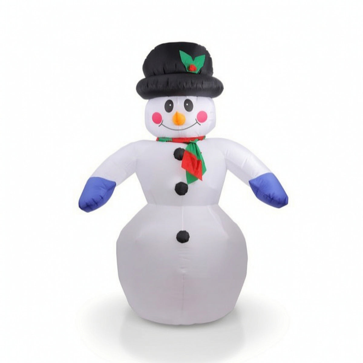 Inflatable Snowman Yard Snowman with Scarf Christmas Decoration Lawn Lightweight for Storefront