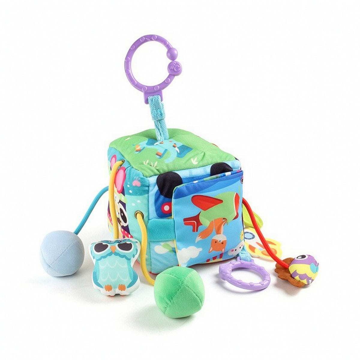 Sensory Baby Toy with Hanging Loop Tactile Stroller Toy Lightweight Interactive for Babies, Infants