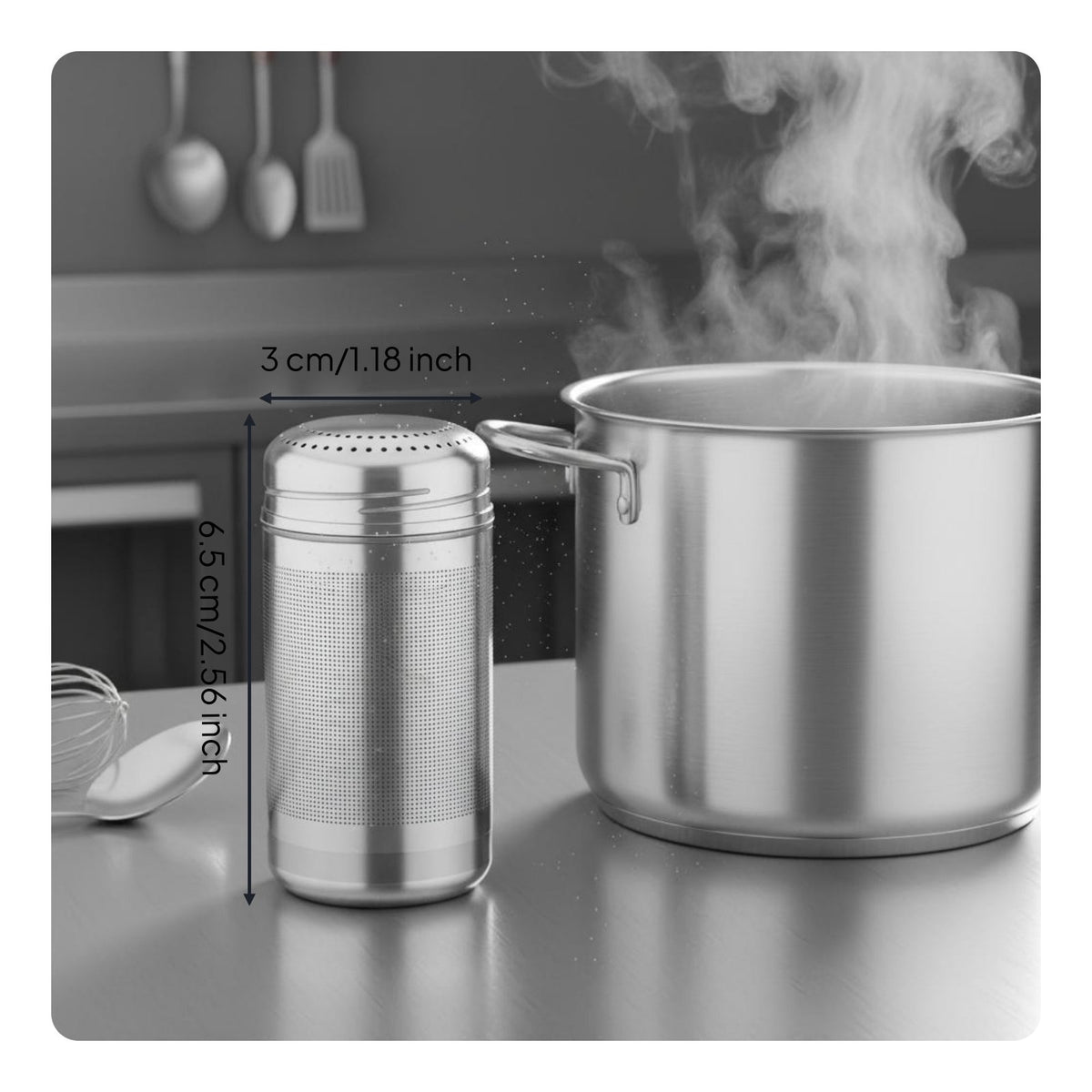 Stainless Steel Tea Infuser Rust Resistant Kitchenware Reusable for Restaurant