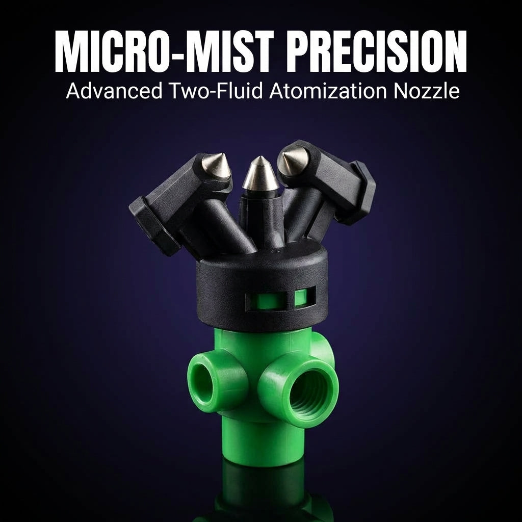 Pressure Spray Nozzle Dry, Core Nozzle Humidification Cooling, Stainless Steel Spray Nozzle for Industrial Cleaning, Dust Rem